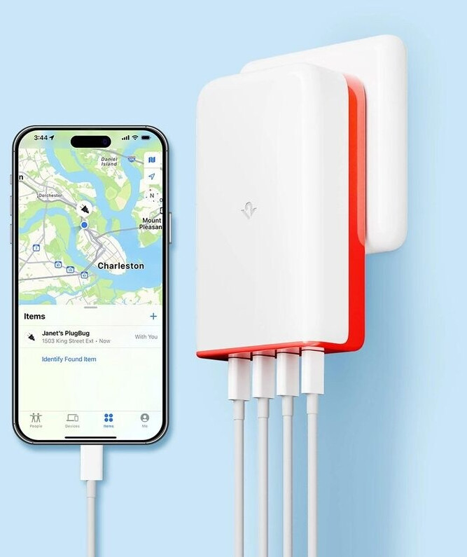 Twelve South PlugBug Travel Power Adapter mit Apple Find My