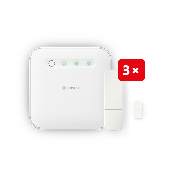 Bosch Smart Home Set Sicherheit: 1 Controller II + 3 Tür-/Fensterkontakt II