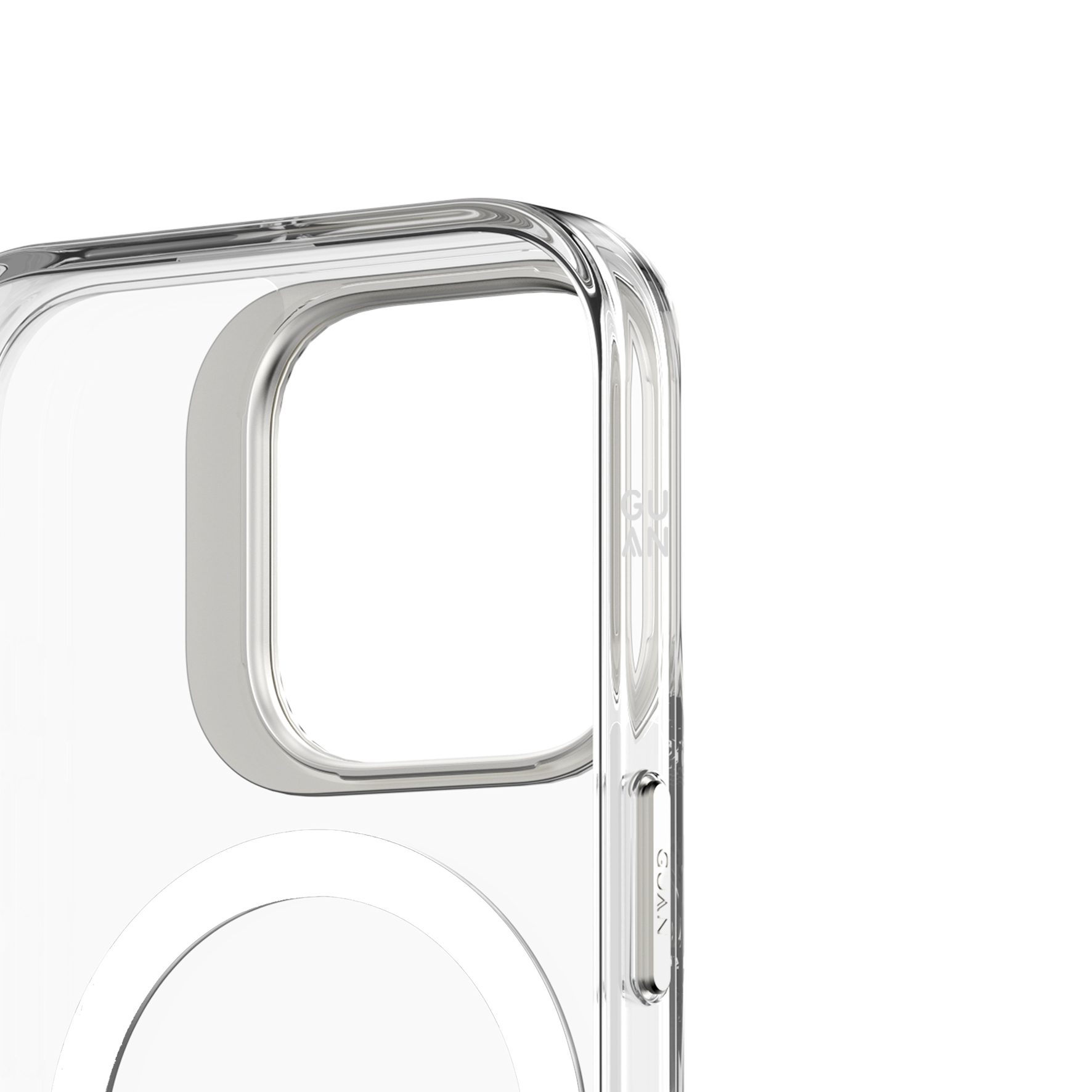 GUAN Case aus 10H Hartglas mit Kickstand für iPhone 16 Pro Max