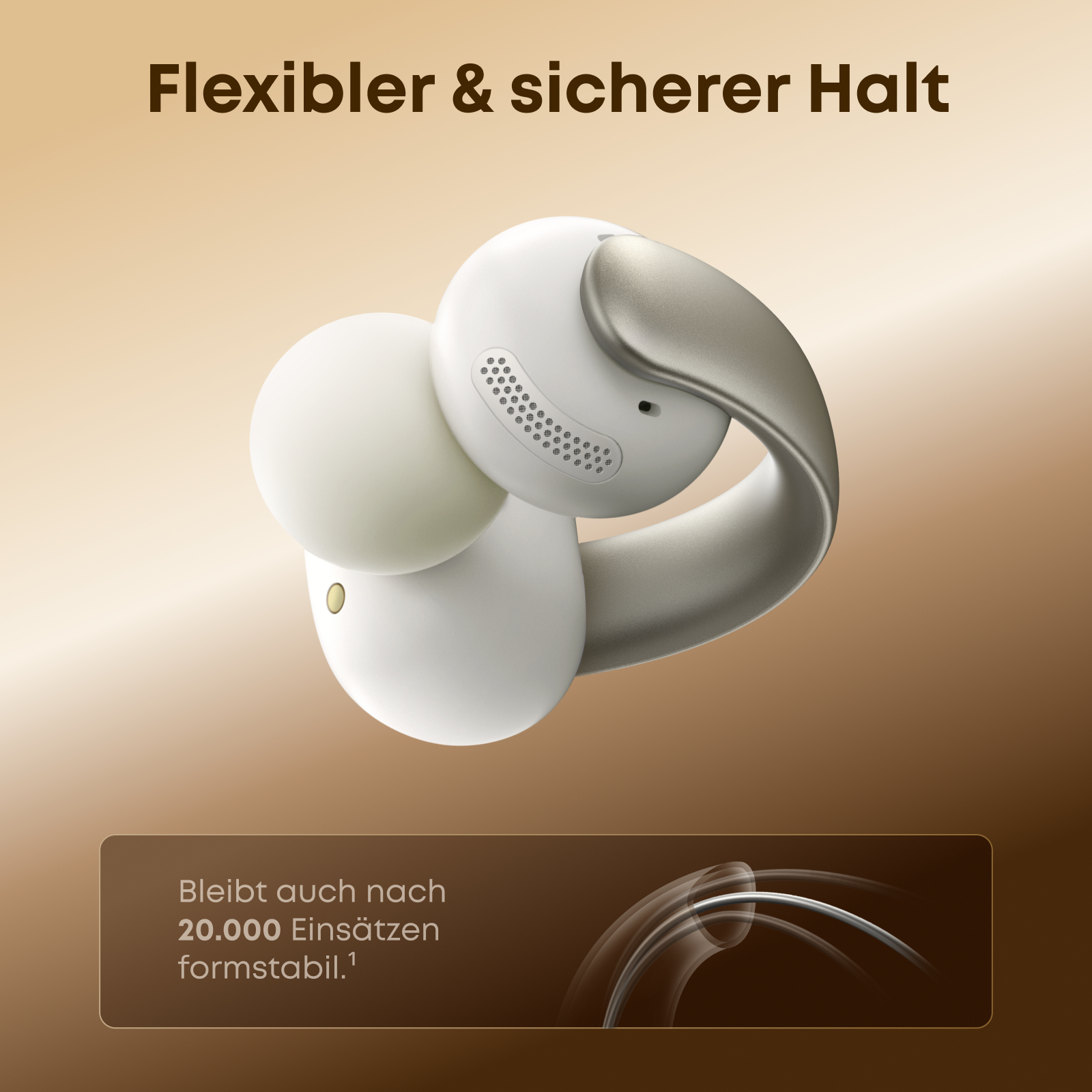 Soundcore AeroClip Open-Ear Clip-Kopfhörer, Blau, Kabellos