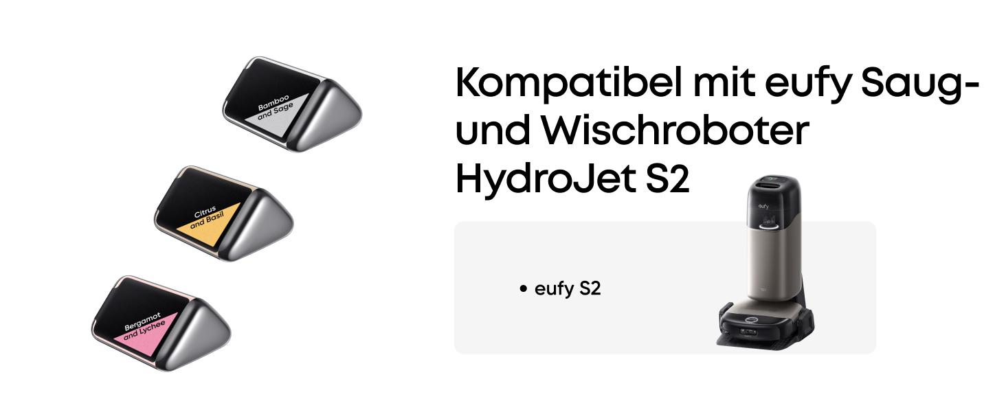 eufy Duftnachfüller-Set für S2 Saugroboter, Grau, 3er-Pack