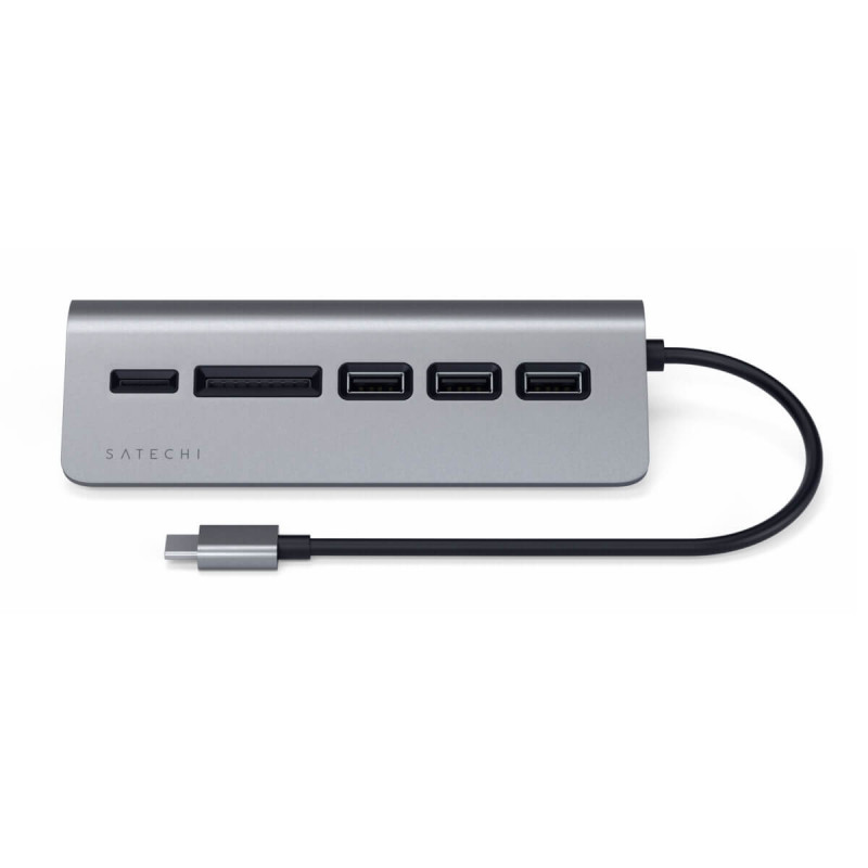 Satechi Type-C Aluminum USB Hub & Card Reader (5 in 1)
