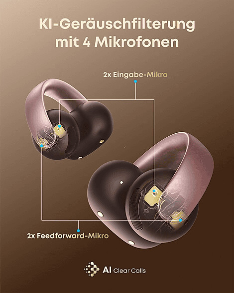 Soundcore AeroClip Open-Ear Clip-Kopfhörer