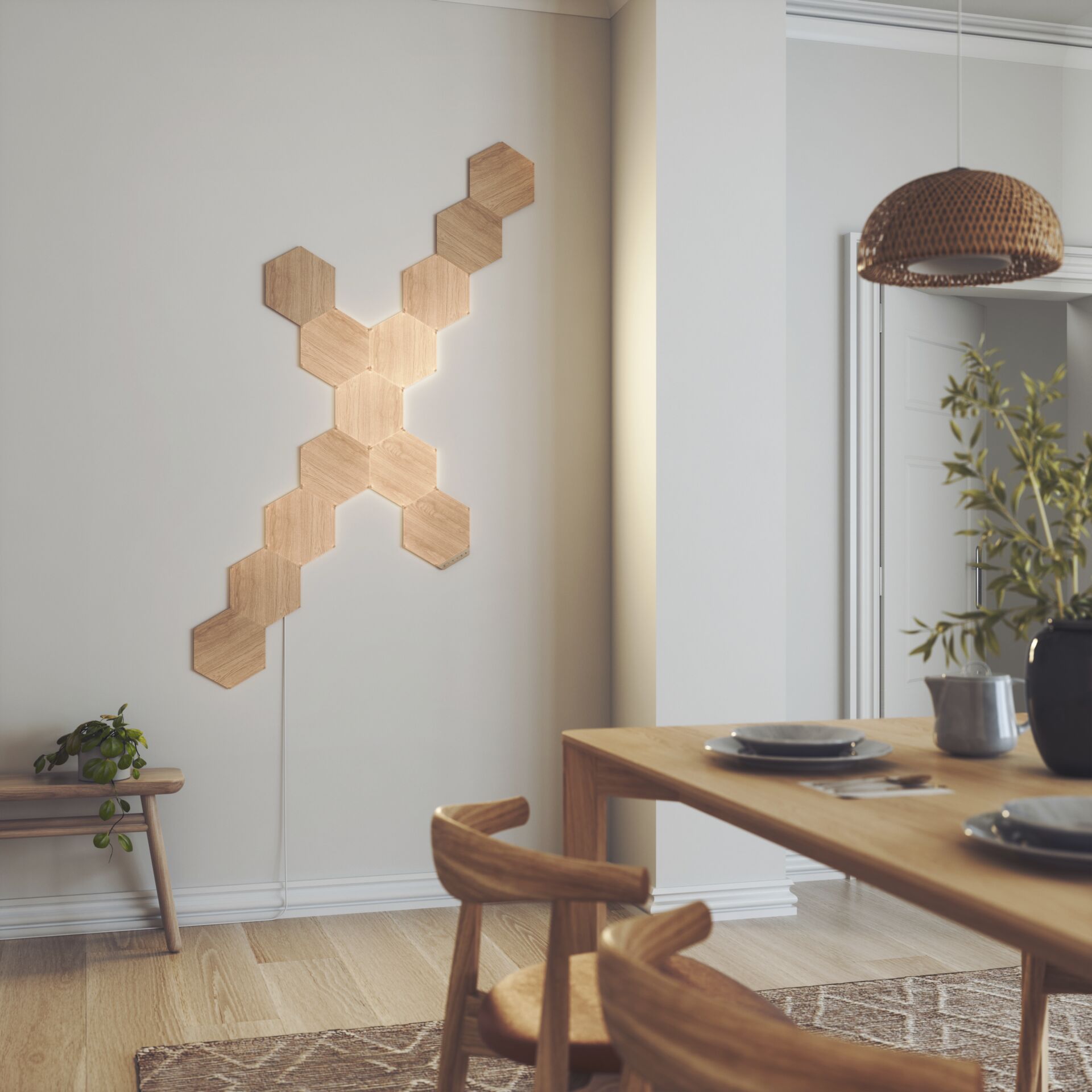 Nanoleaf Elements Wood Look Hexagons