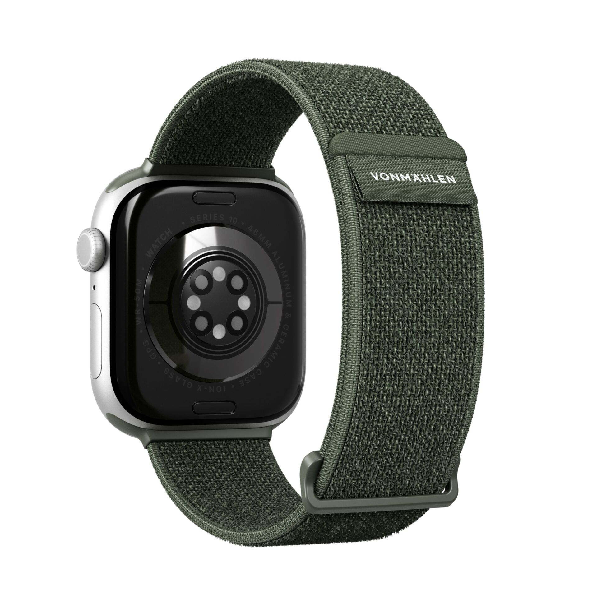 Vonmählen Fitness Loop 2 für Apple Watch, Olive, 42 (Series 1/2/3)/44/45/46/49mm
