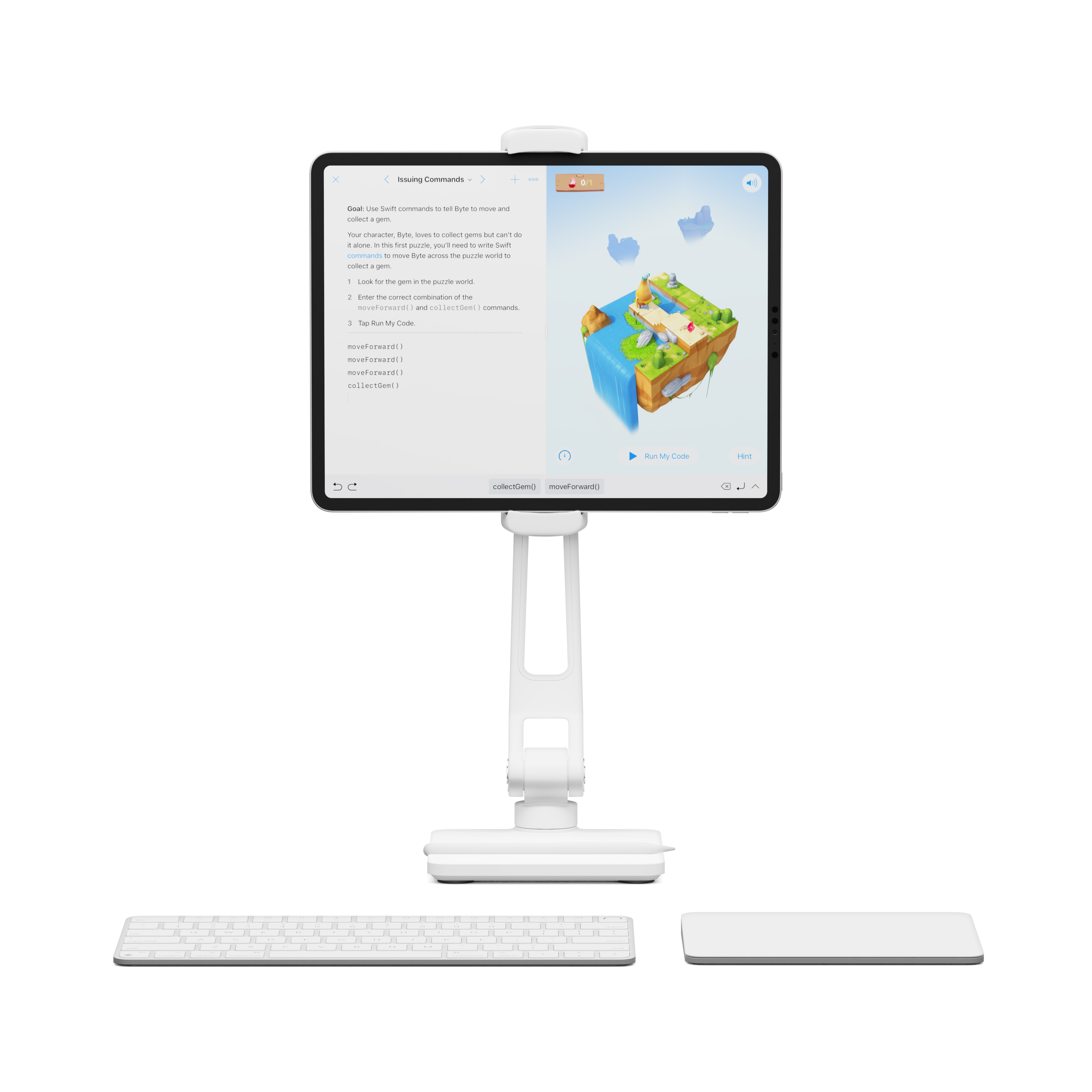 Twelve South HoverBar Duo flexible Halterung für Smartphone & Tablet, Weiß