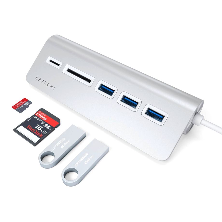 Satechi Type-C Aluminum USB Hub & Card Reader