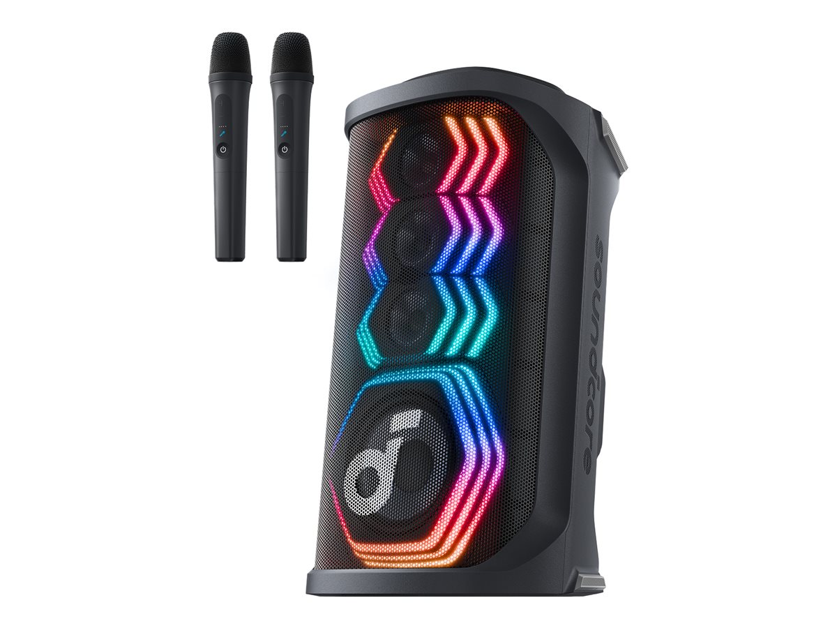 Soundcore Rave 3S Karaoke Lautsprecher inkl. 2 Mikrofone