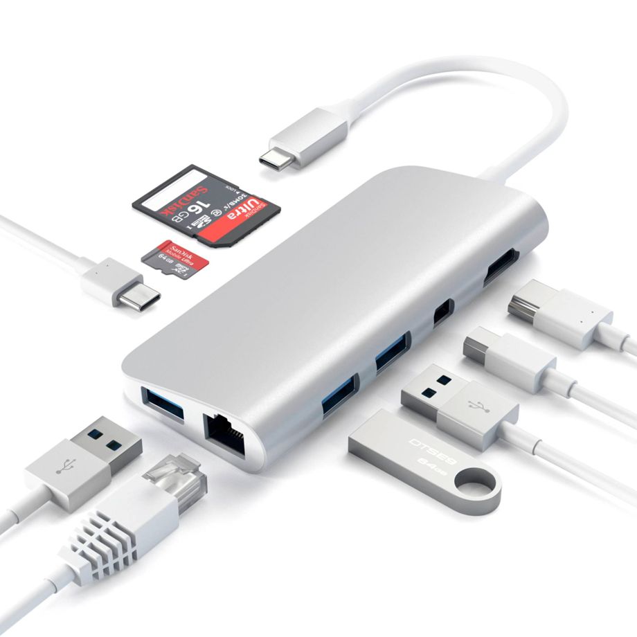 Satechi Aluminum Type-C Multimedia Adapter (7 in 1)