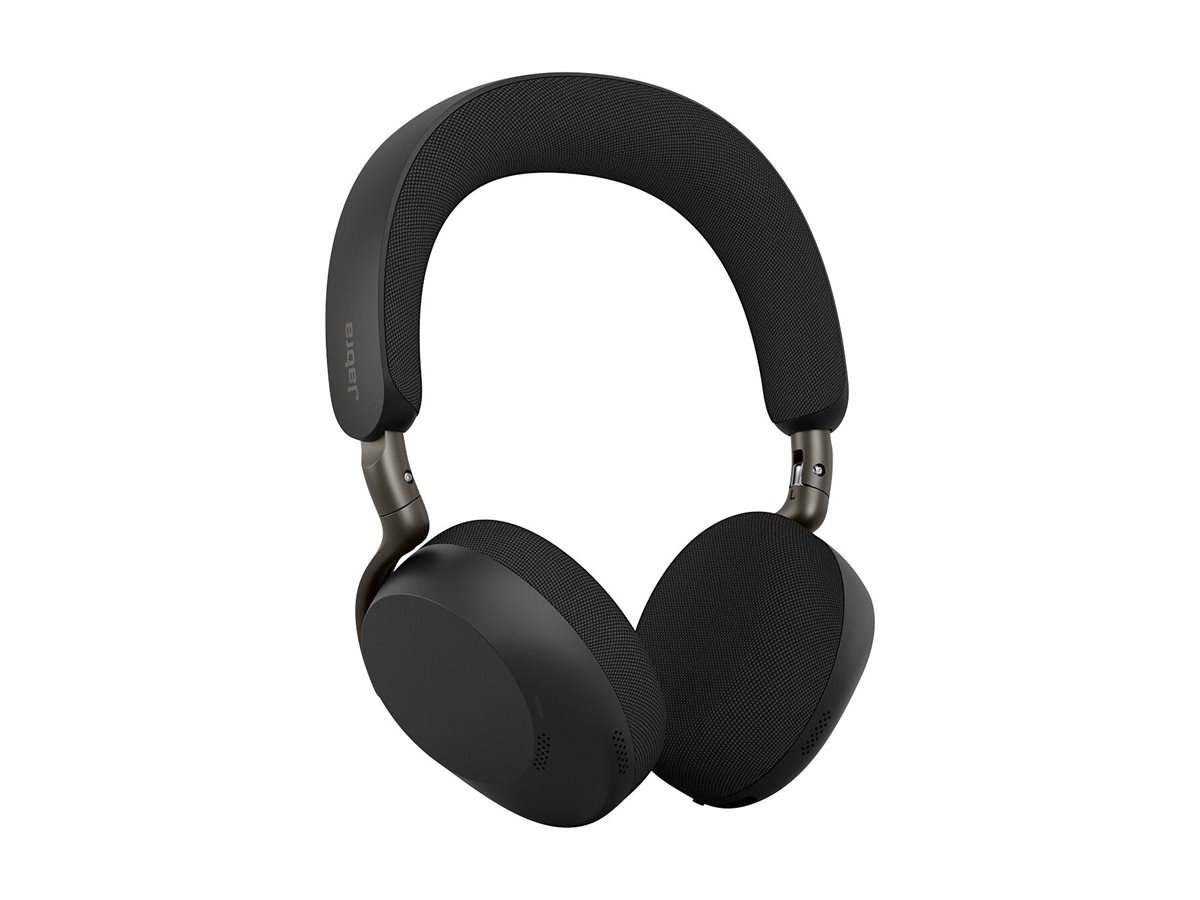 Jabra Evolve3 75 UC On Ear Bluetooth Headset mit Mikrofon für Büro & ANC, Schwarz, Bluetooth, USB-C