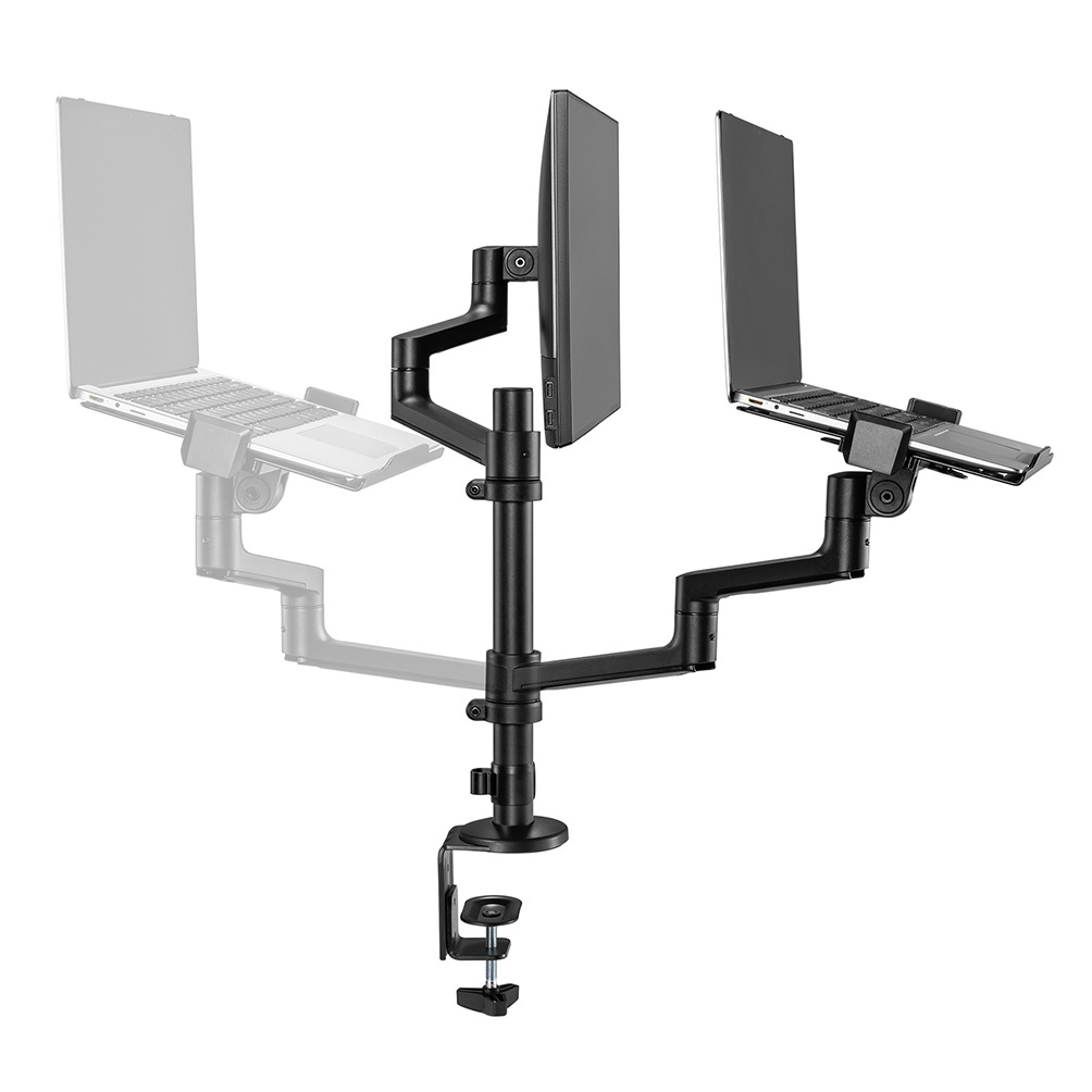 Neomounts DS20-425BL2 Halterung für 27" - 17.3" Monitore & Notebooks, Schwarz