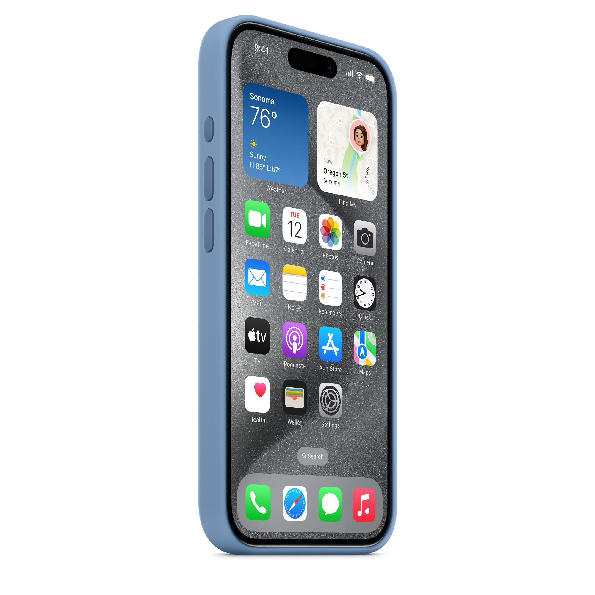 Apple iPhone 15 Pro Silikon Case mit MagSafe