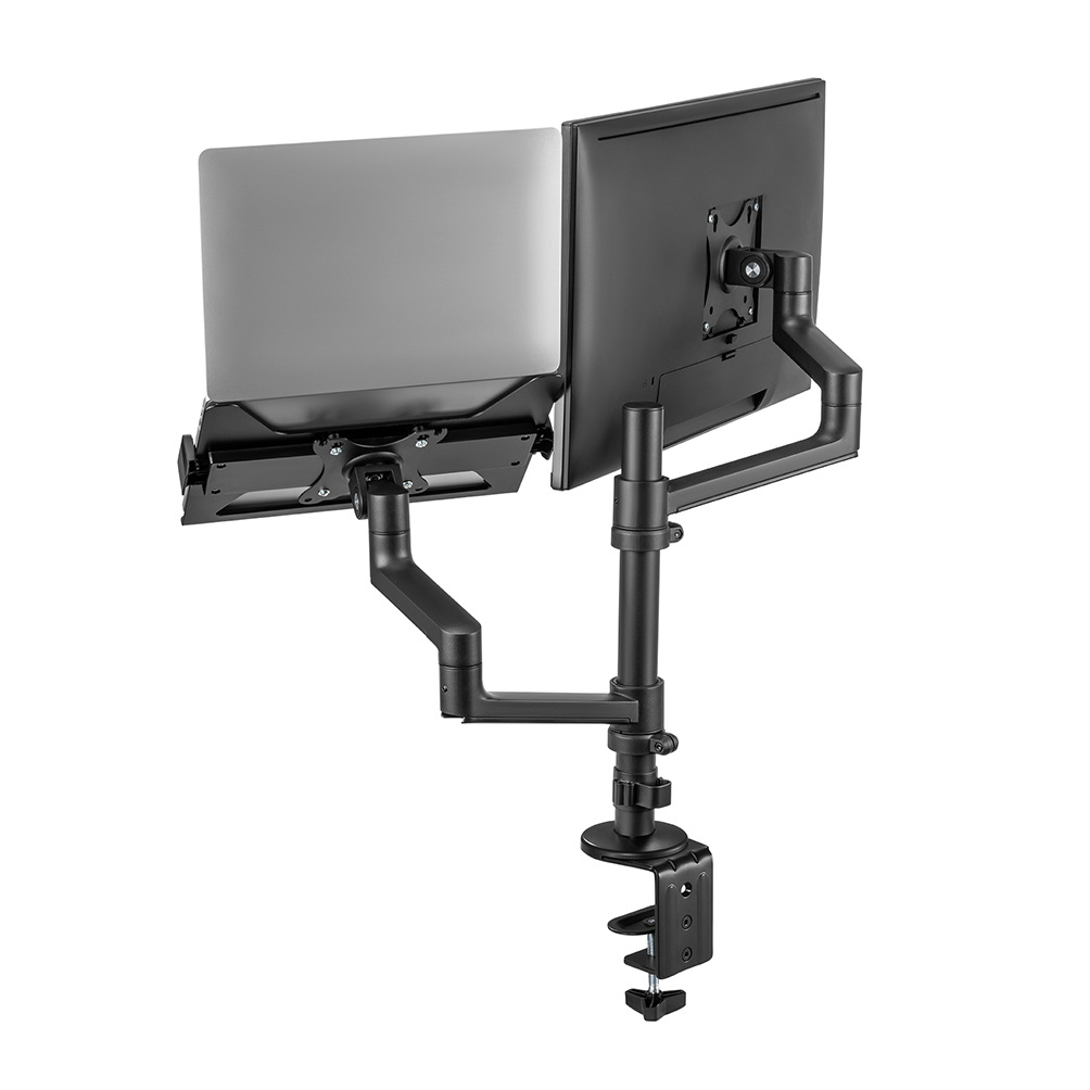 Neomounts DS20-425BL2 Halterung für 27" - 17.3" Monitore & Notebooks, Schwarz