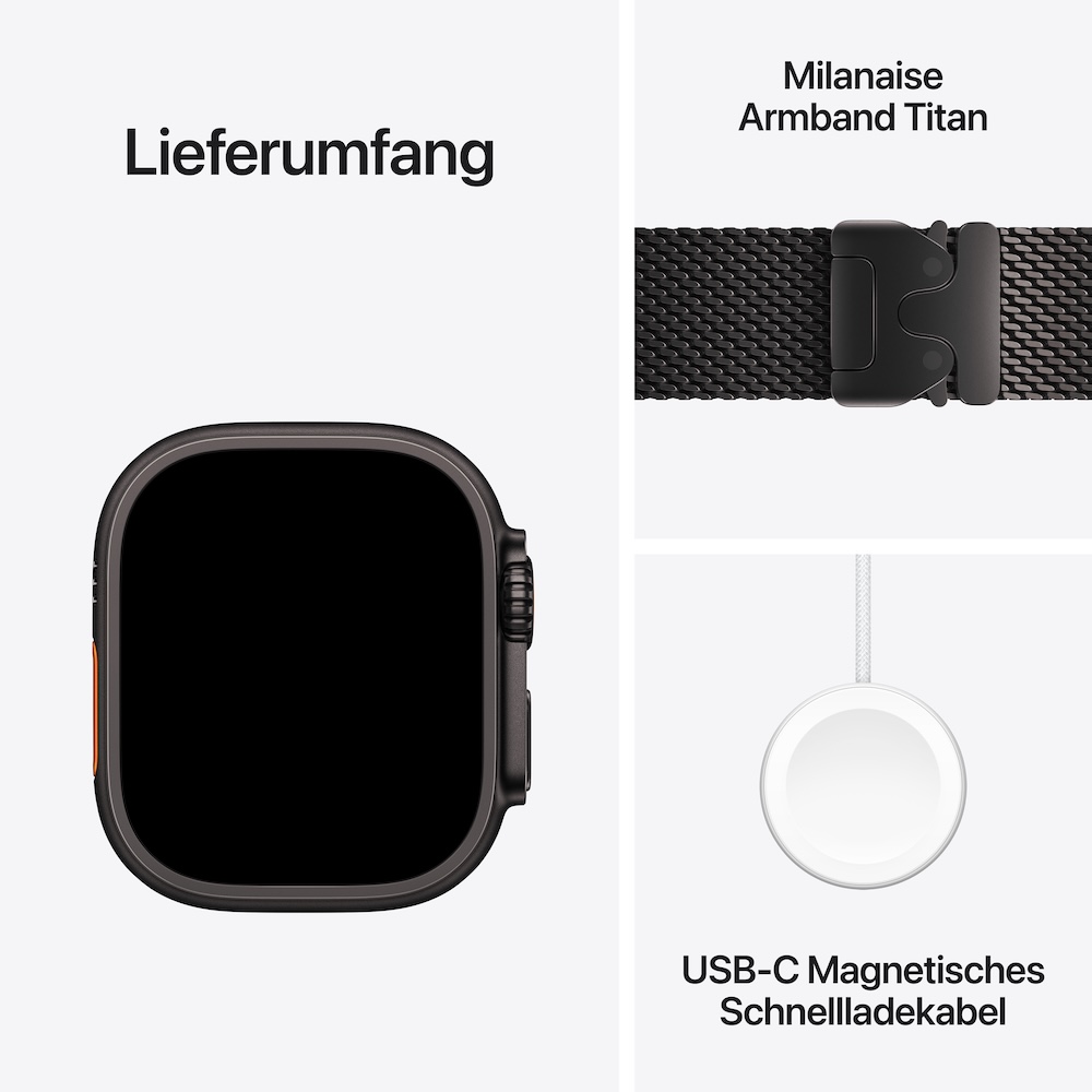Apple Watch Ultra 4 Milanaise Armband Titan