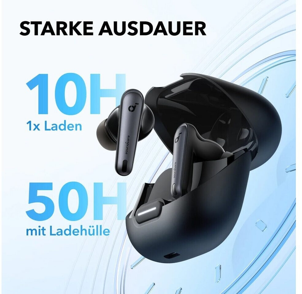 Anker Soundcore Liberty 4 Pro NC Kopfhörer, Schwarz (Glänzend), In-Ear, Kabellos