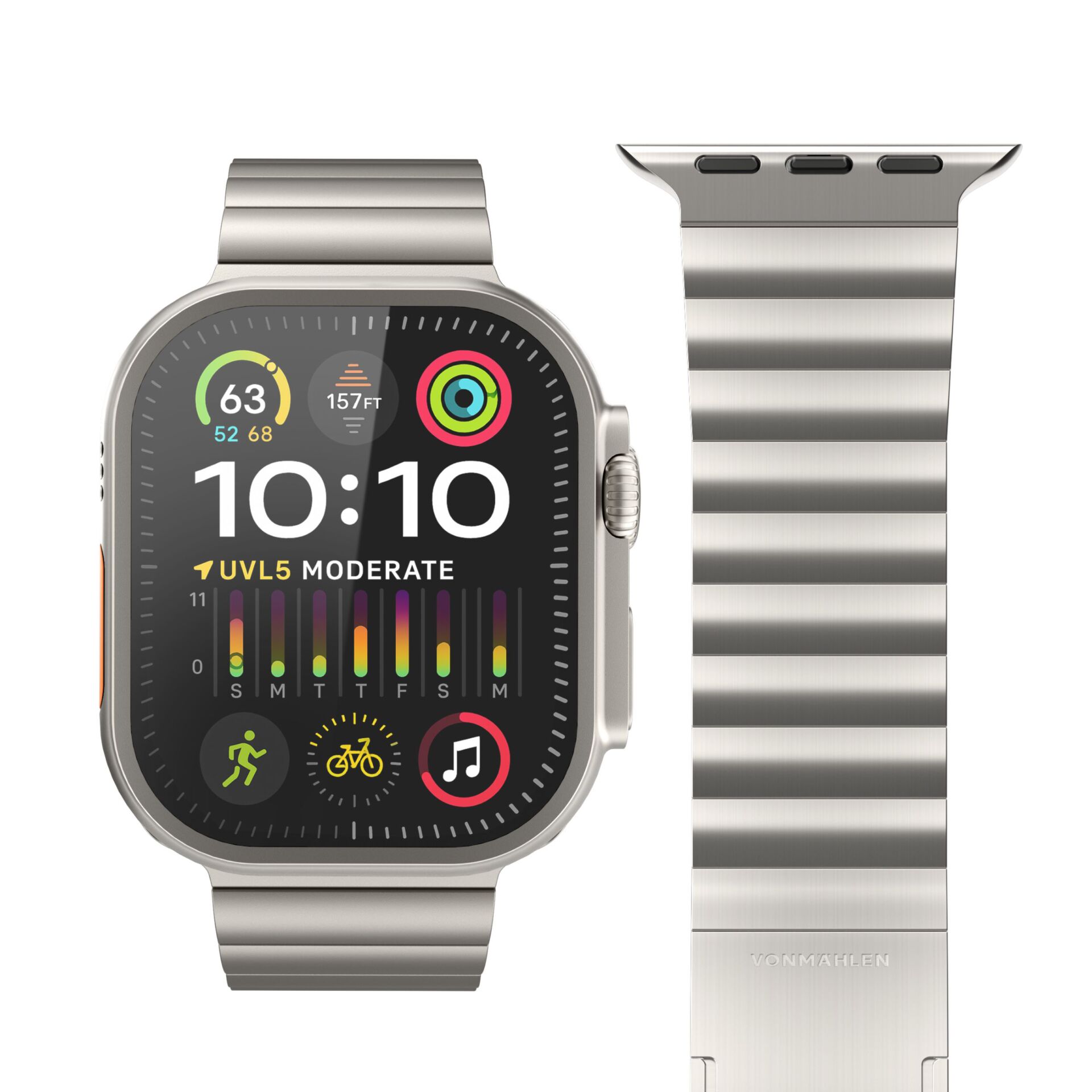 Vonmählen Link Bracelet Pro Titanium für Apple Watch