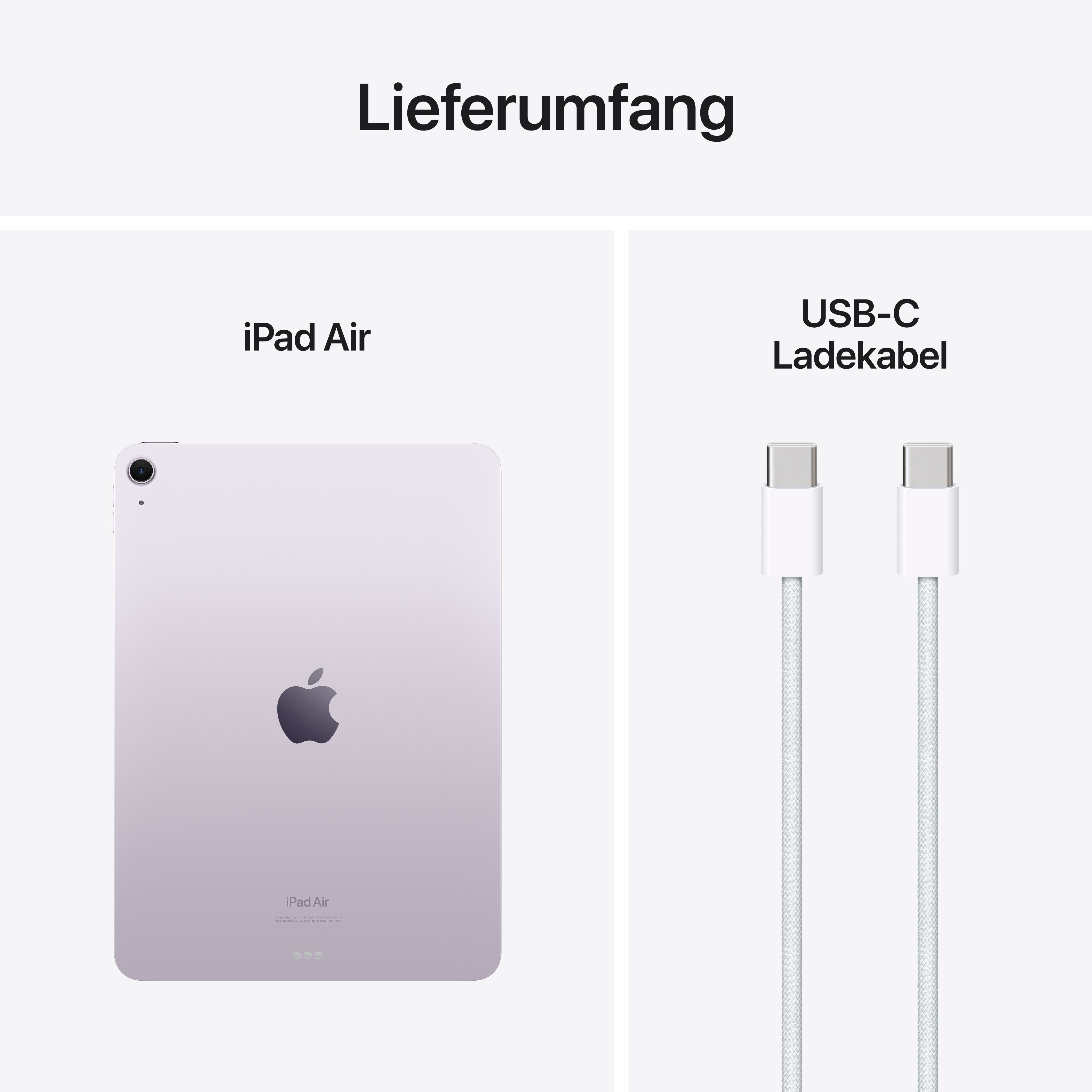 Apple iPad Air 11" (M2), 128GB, Wi-Fi, Violett