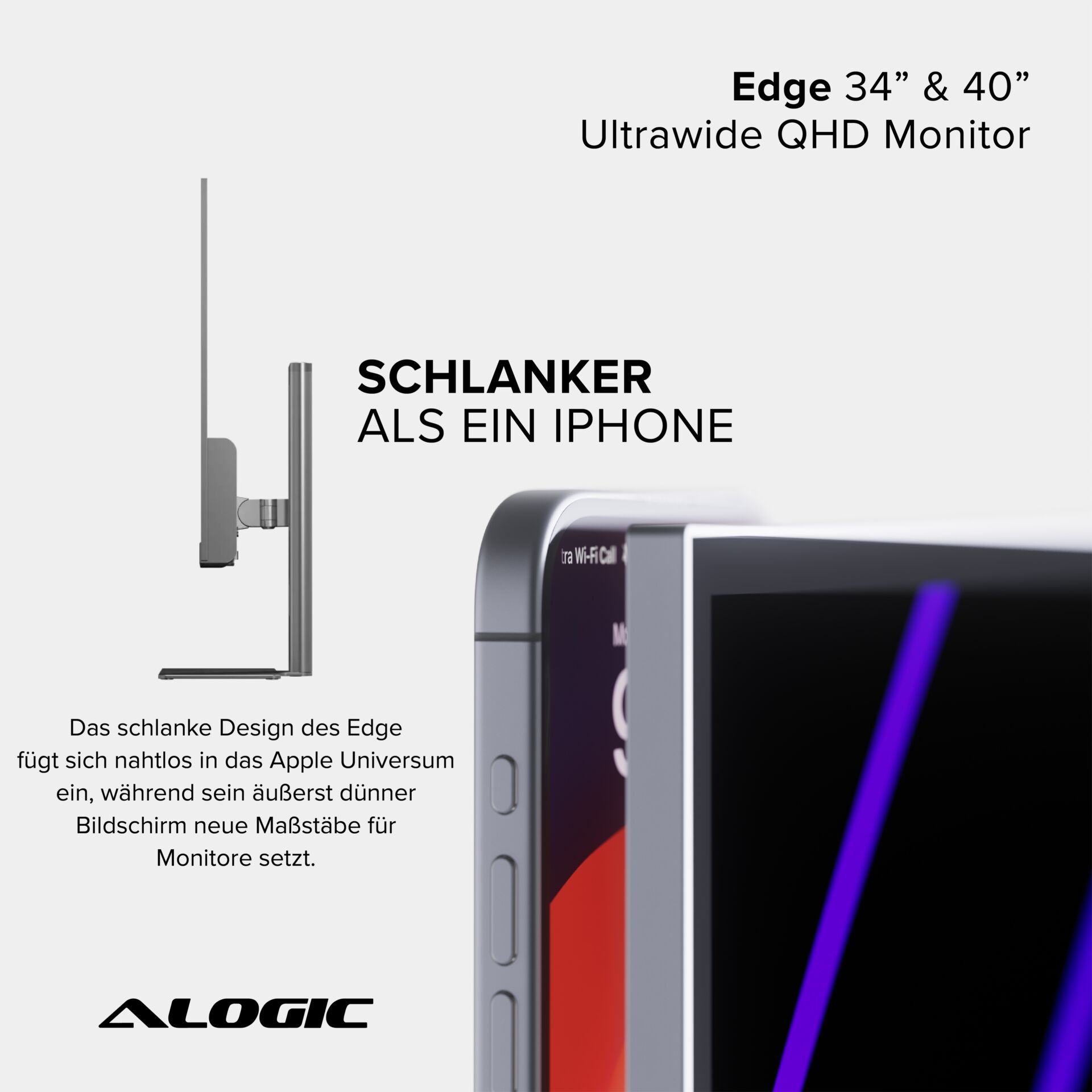 Alogic EDGE 34" Ultrawide Monitor