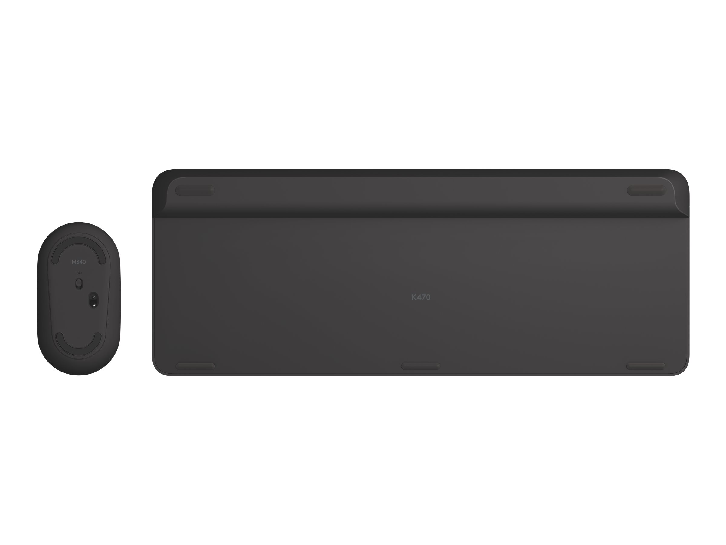 Logitech MK470, Grafit, Kabellos via USB-Empfänger, Deutsch