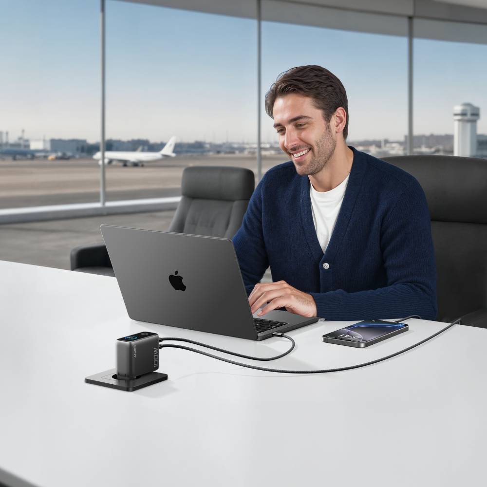Anker 3 Ports Power Adapter mit Smart Display