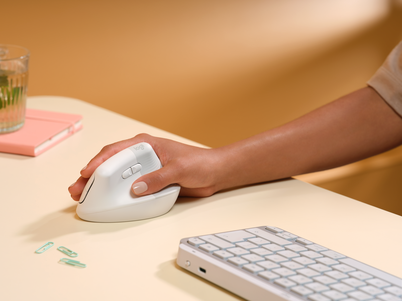 Logitech Lift für Mac, Weiß, Bluetooth