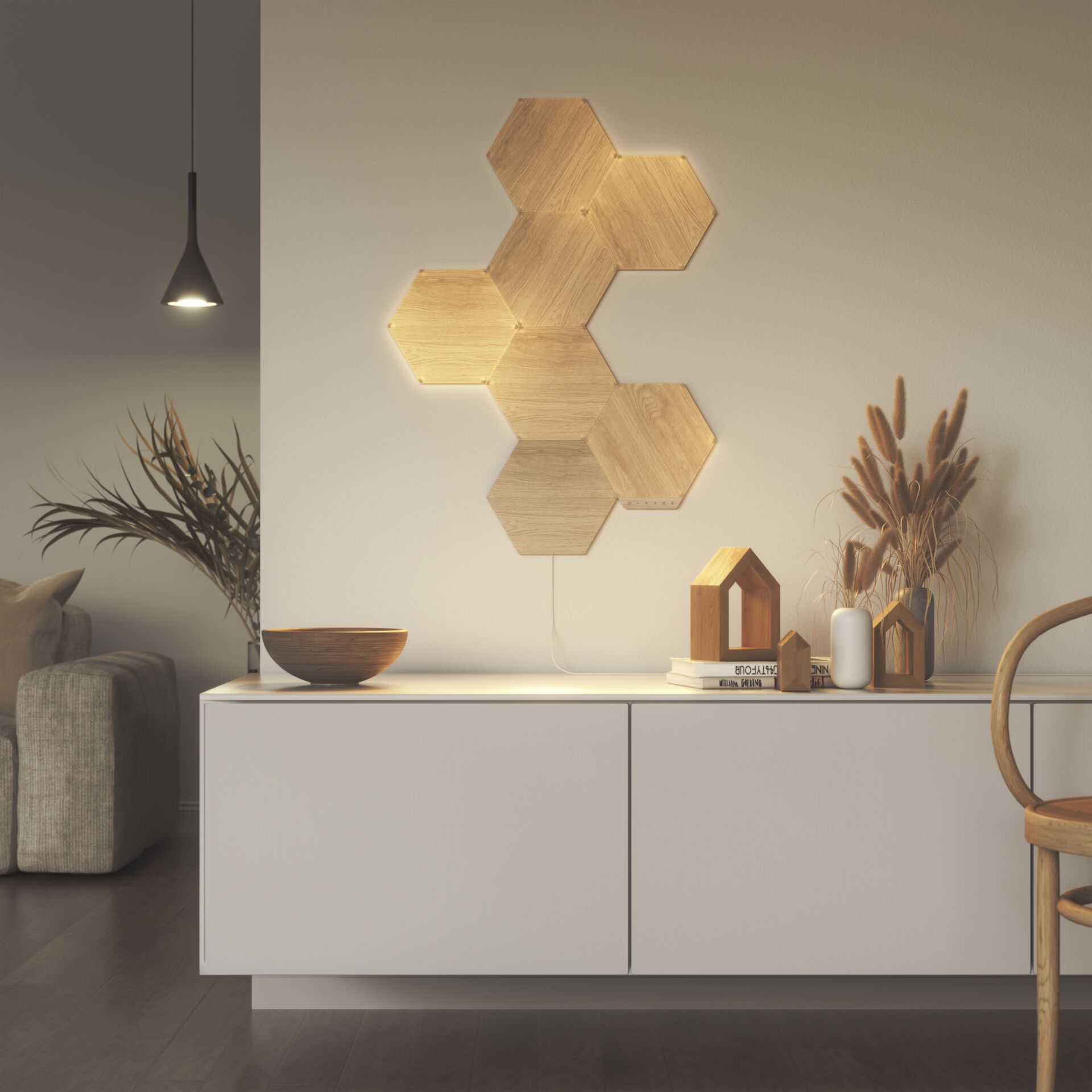 Nanoleaf Elements Wood Look Hexagons