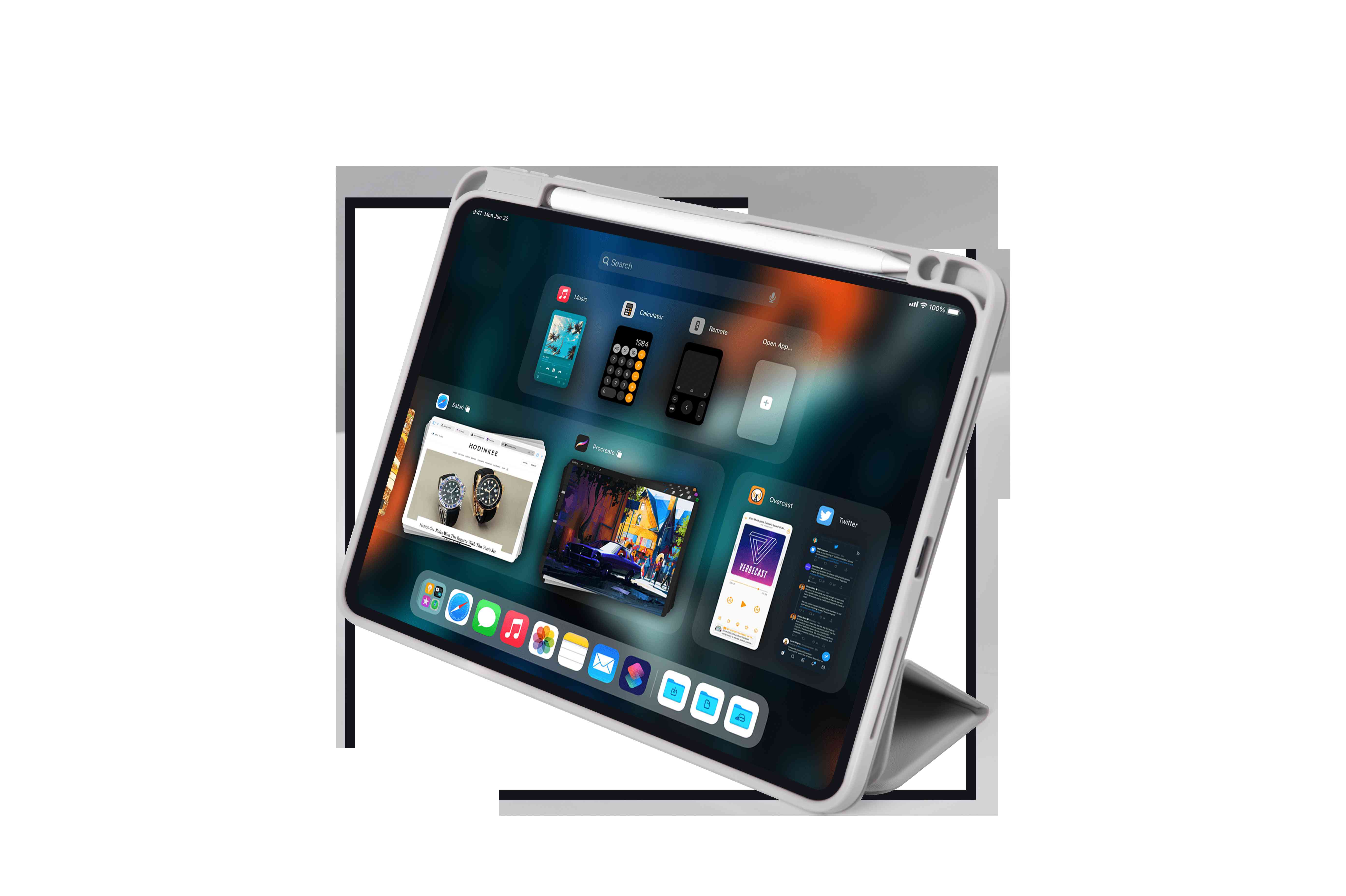 Comma 360° Case für iPad Pro 13" (M4), Grau