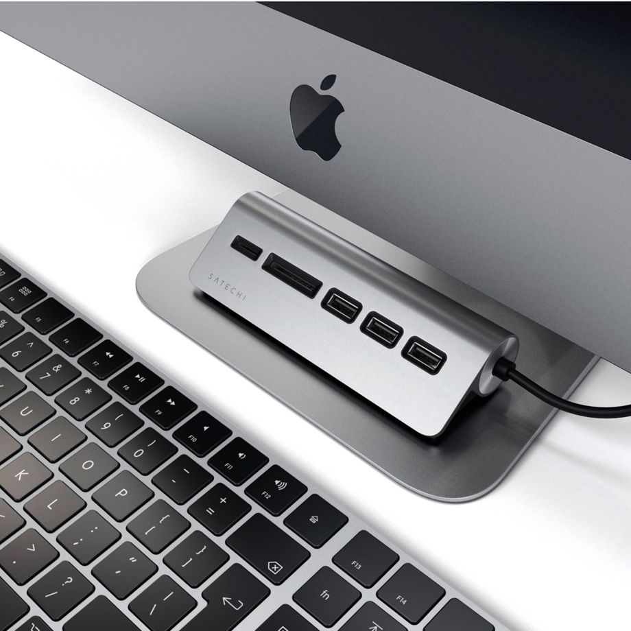 Satechi Type-C Aluminum USB Hub & Card Reader (5 in 1)