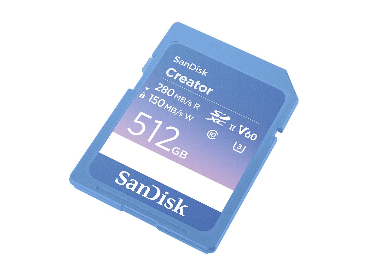 SanDisk Creator SD UHS-II Speicherkarte, Blau, 512GB