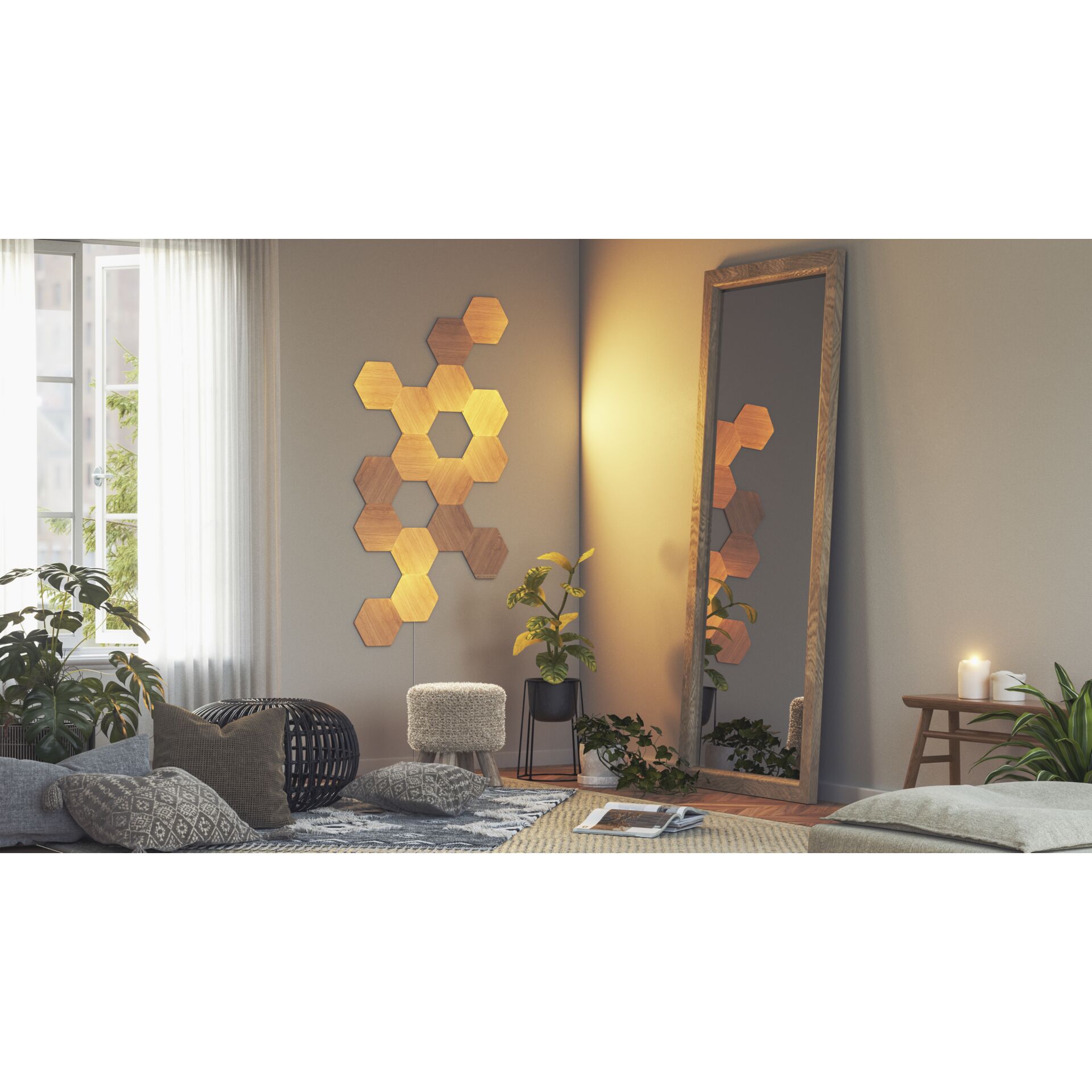 Nanoleaf Elements Wood Look Hexagons