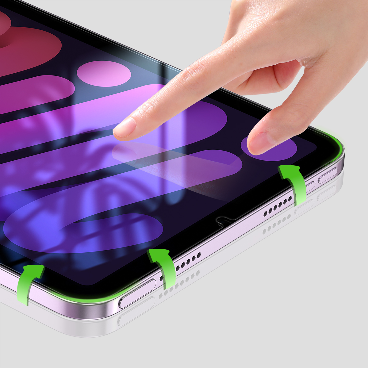 GUAN Privacy Displayschutzglas für Apple iPad mini (A17 Pro/6. Gen)