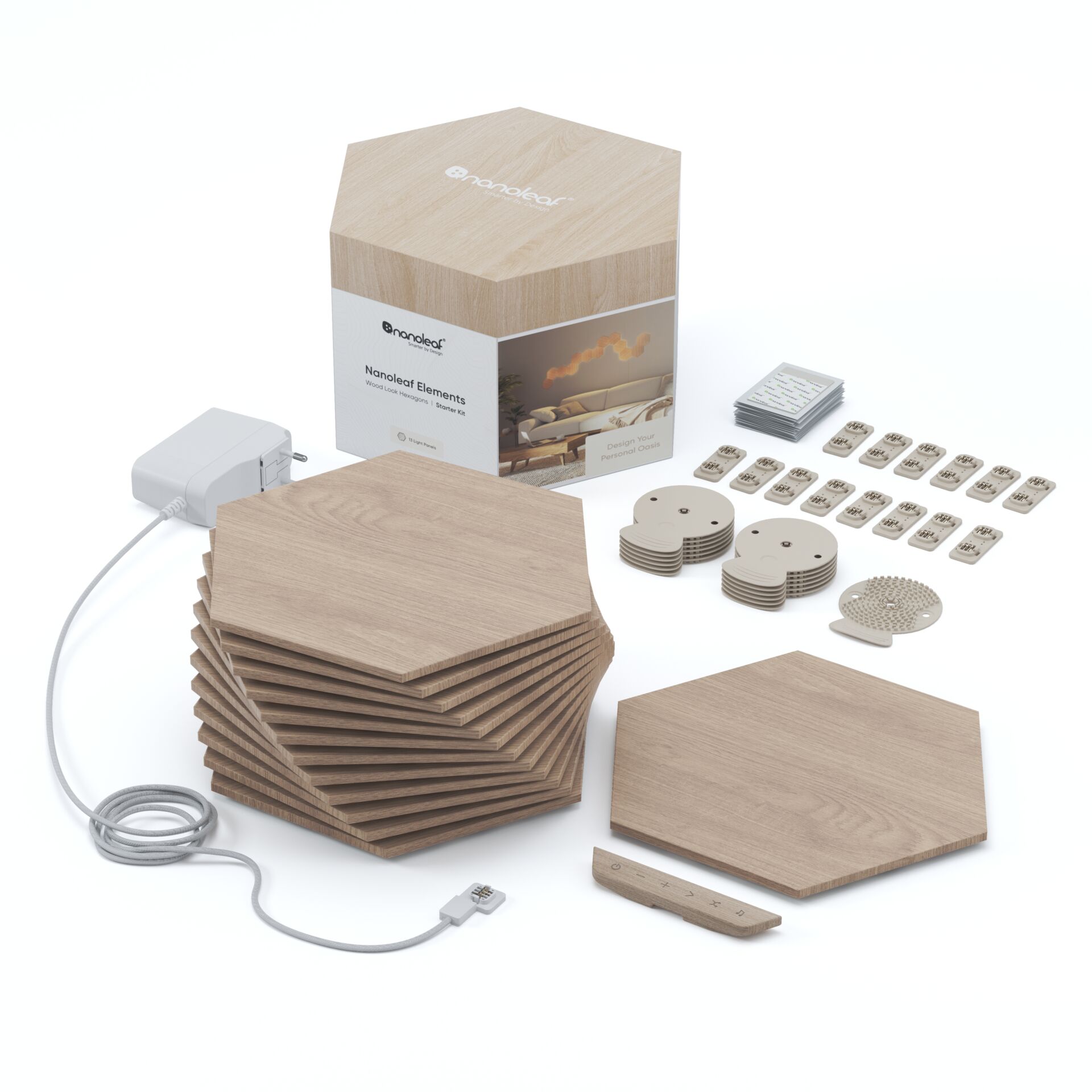 Nanoleaf Elements Wood Look Hexagons