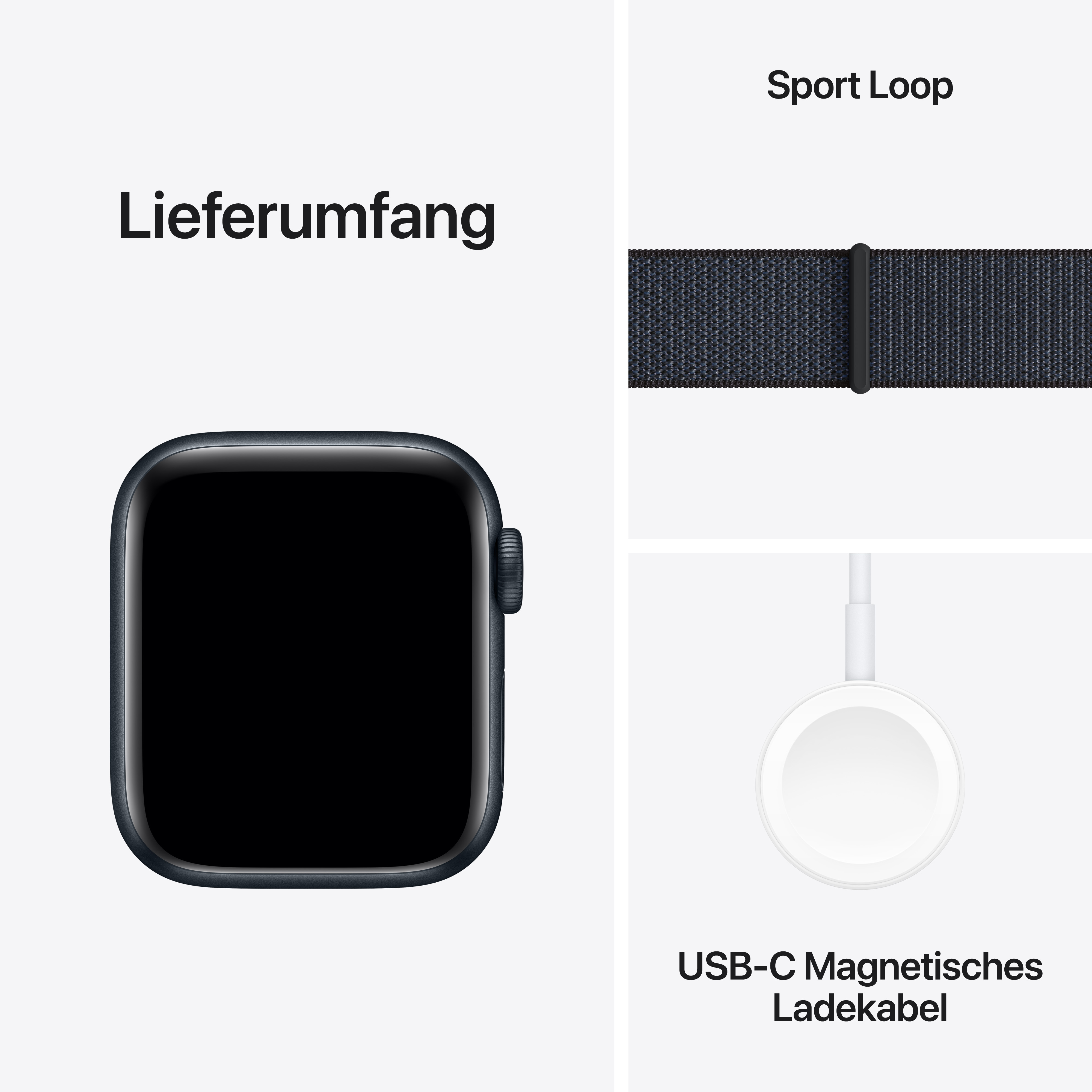 Apple Watch SE Aluminium Mitternacht