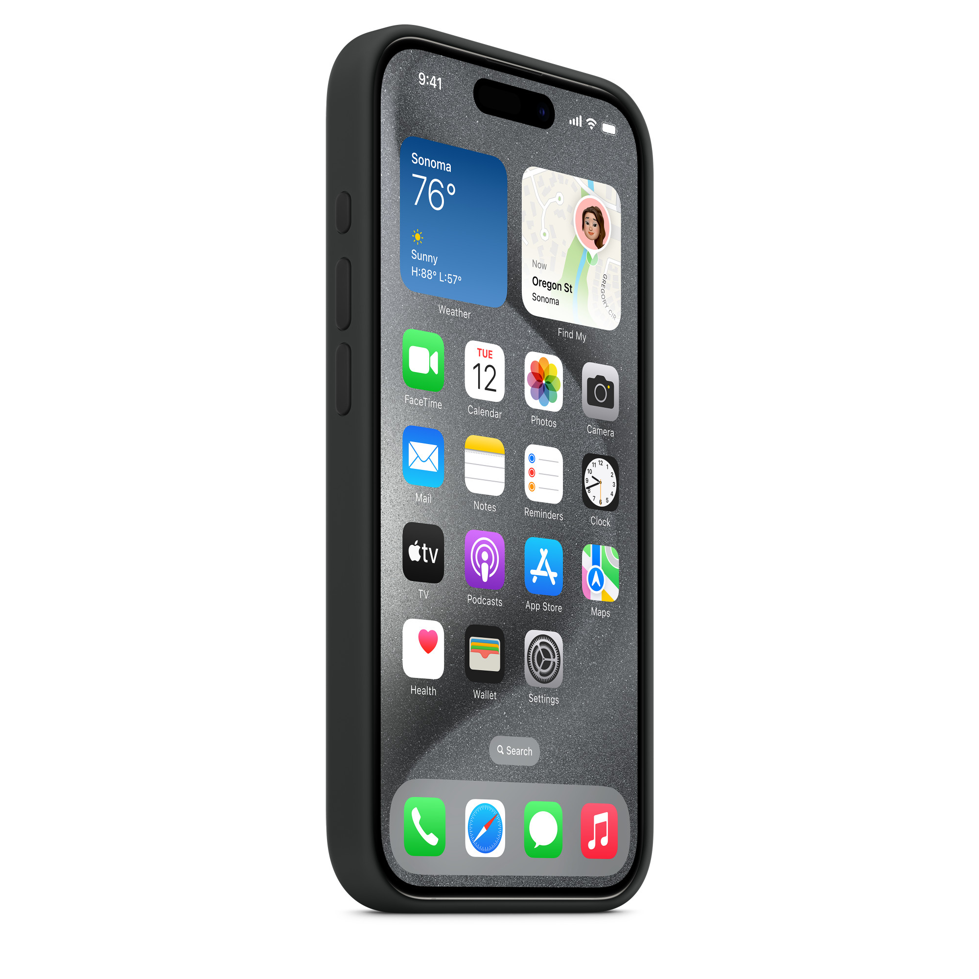Apple iPhone 15 Pro Silikon Case mit MagSafe