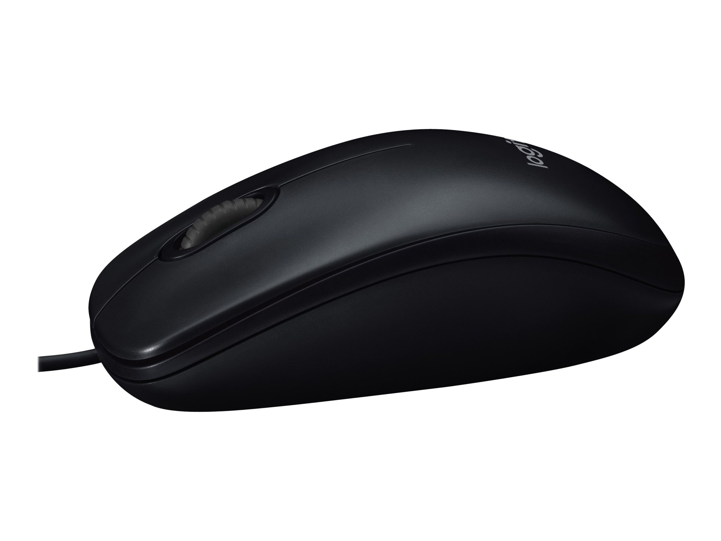 Logitech Optical Mouse B100, Schwarz, Kabelgebunden