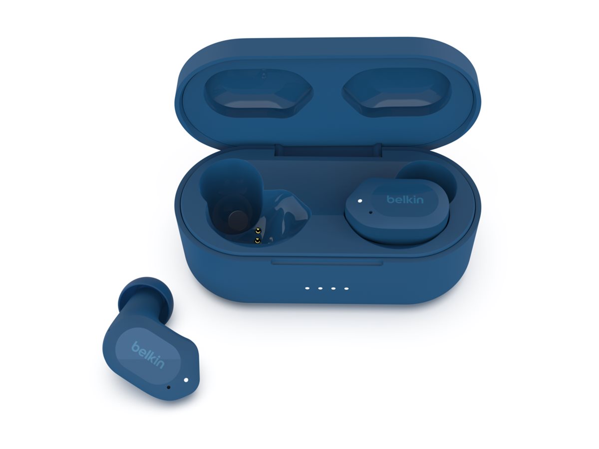 Belkin SoundForm Play True Wireless In-Ear-Kopfhörer, Blau, In-Ear, Kabellos