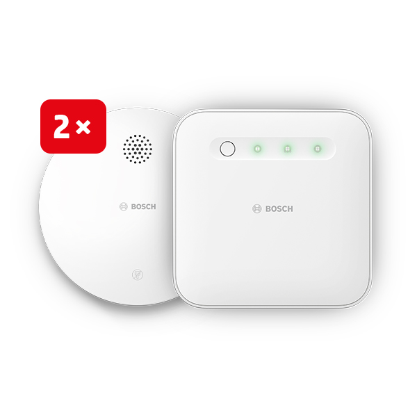 Bosch Smart Home Set Sicherheit: 1 Controller II + 2 Rauchwarnmelder II