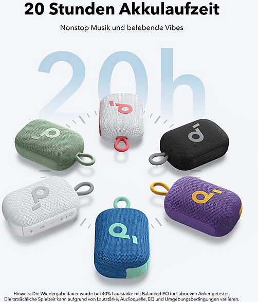 Soundcore Select 4 Go Bluetooth Lautsprecher, Blau