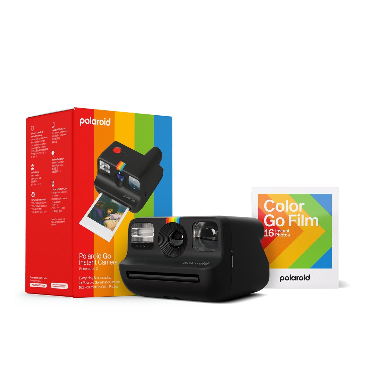 Polaroid Komplettpaket Go Generation 2, Schwarz