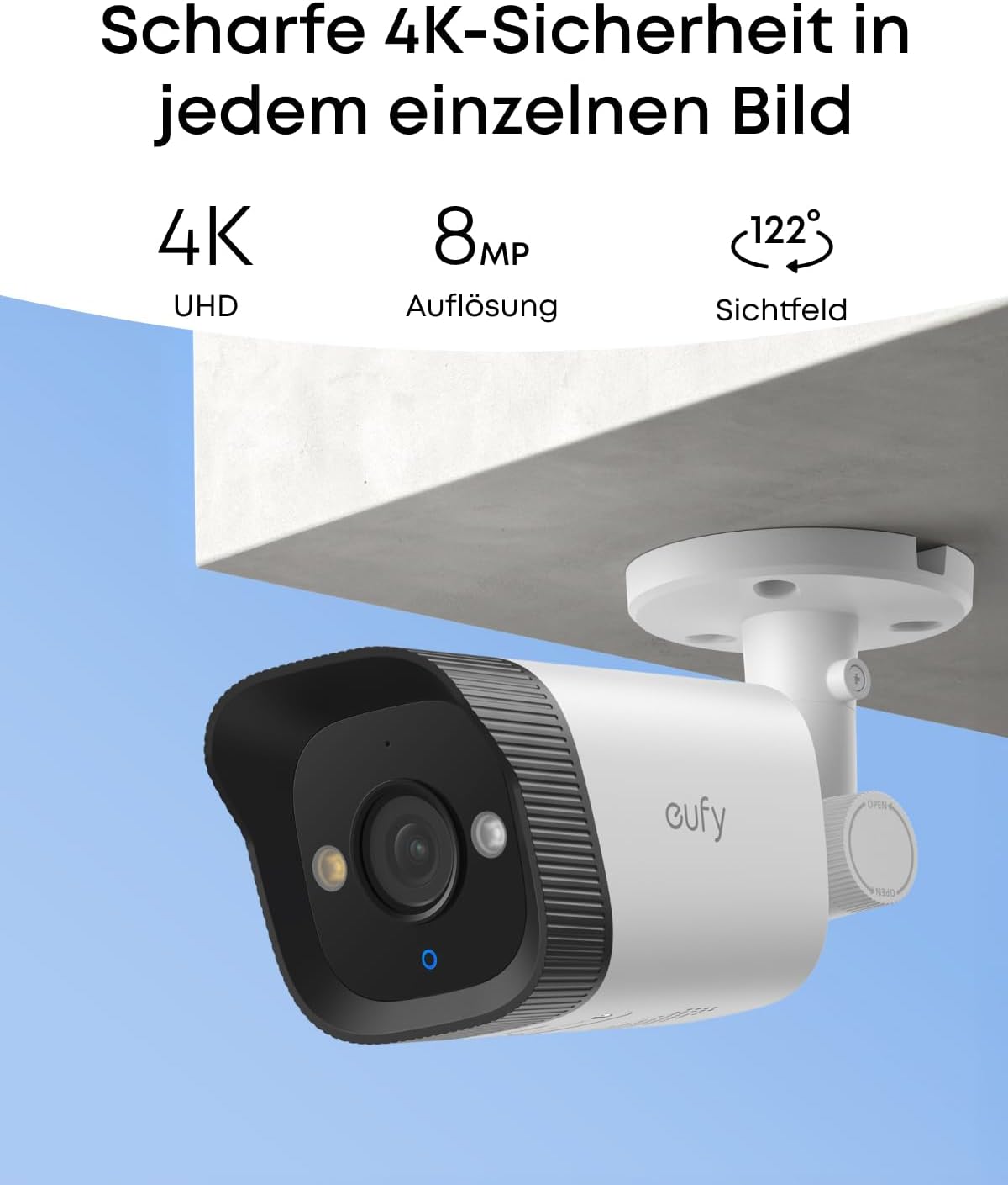Anker eufy PoE NVR Security System E40 4× 4K 8MP Bullet-Kameras