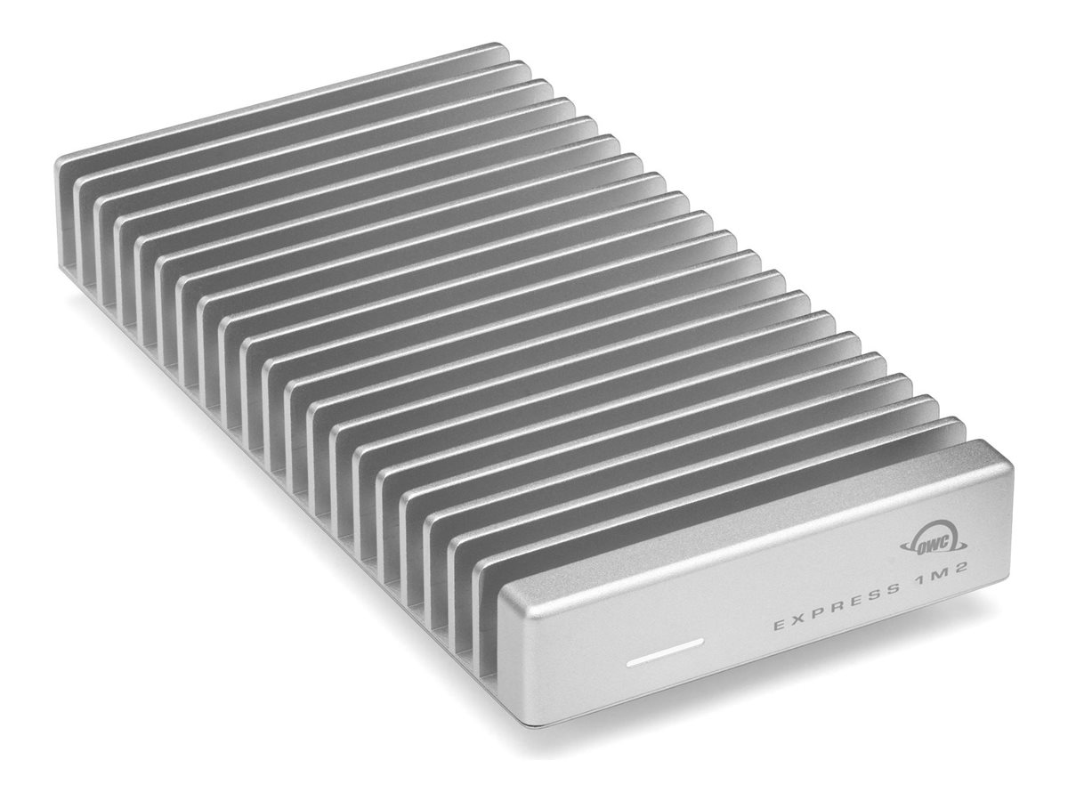 OWC Express 1M2 Gehäuse für M.2 NVMe SSD, Silber, USB-C