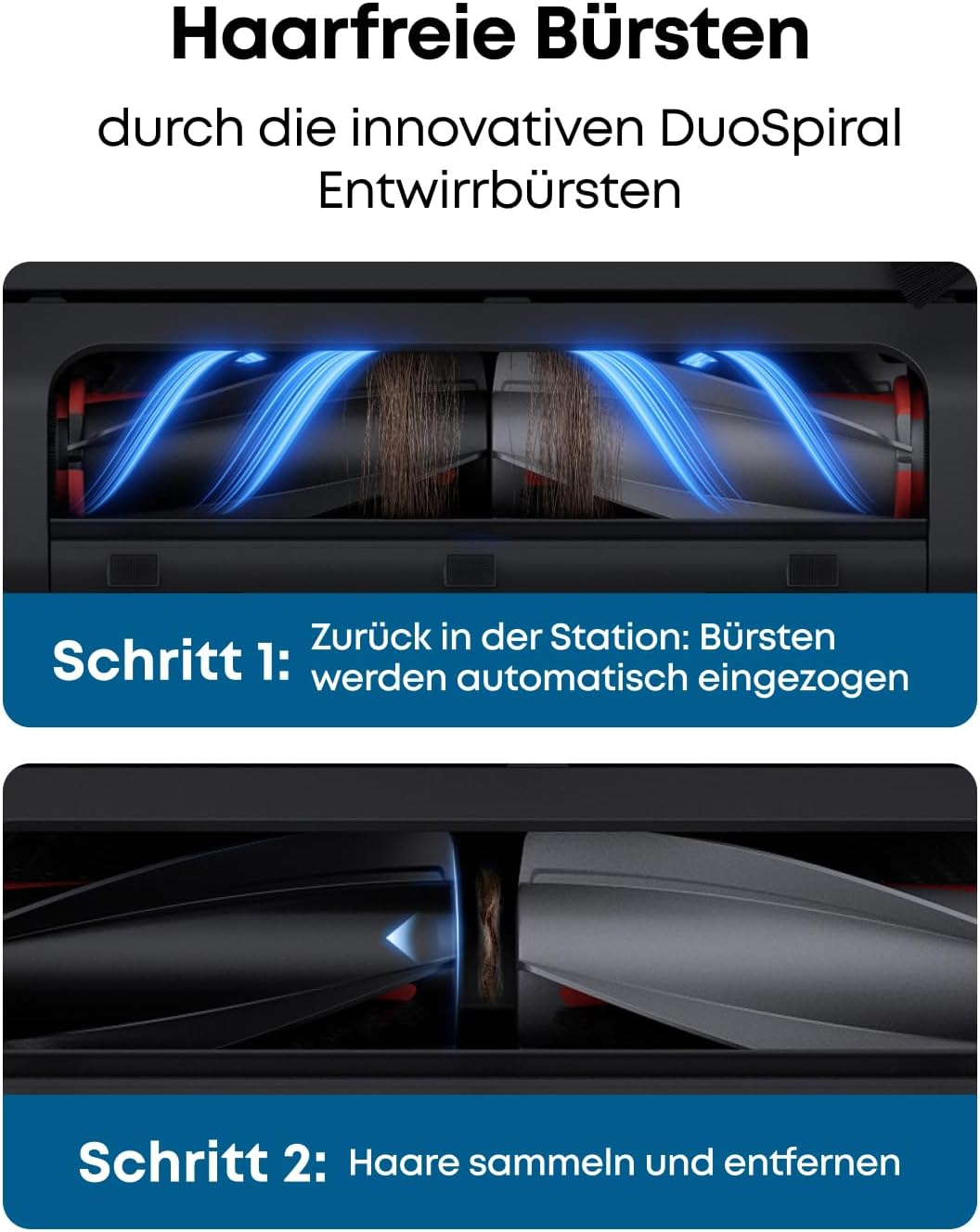 eufy Saug- und Wischroboter Omni E28 mit Bodenreiniger-Set, Schwarz