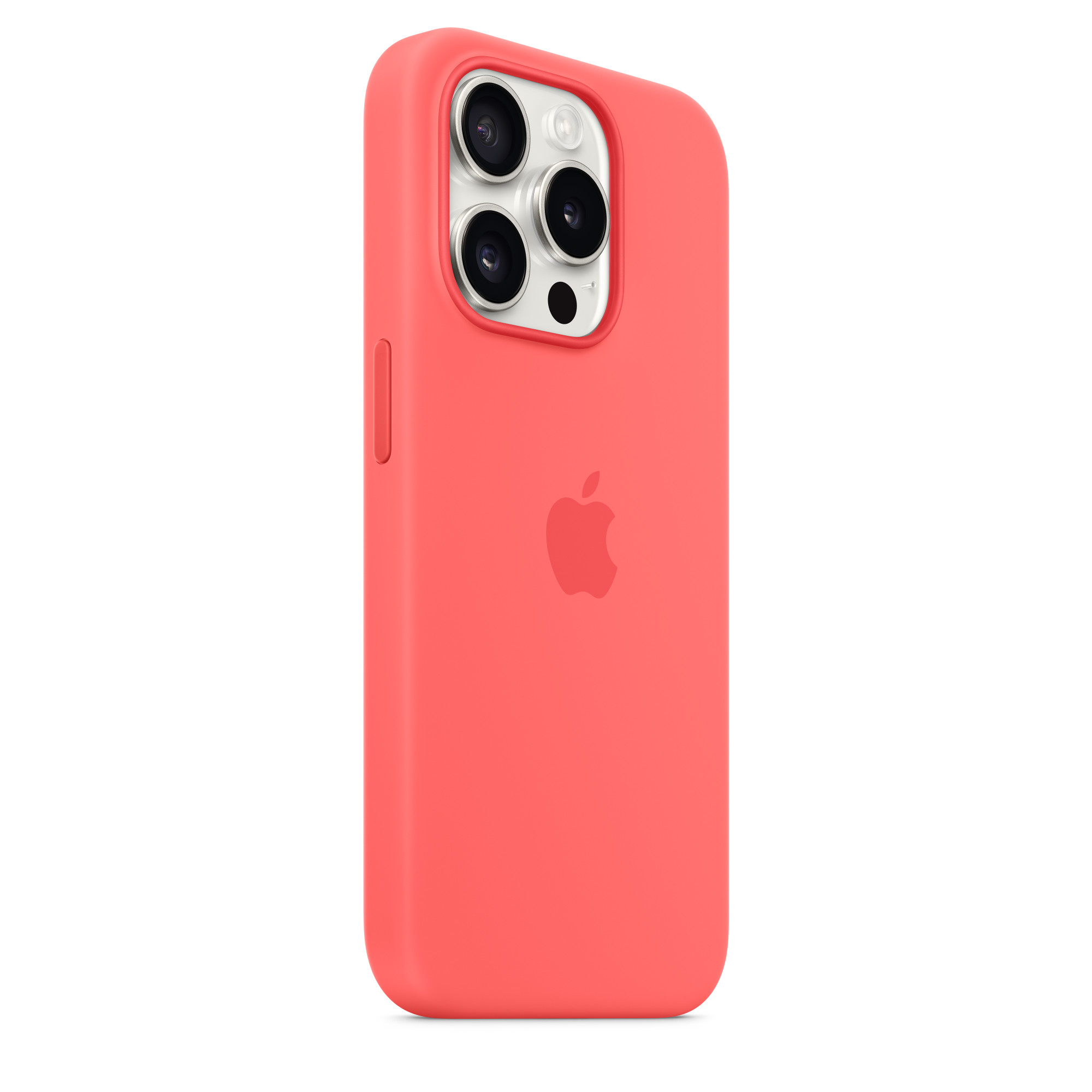 Apple iPhone 15 Pro Silikon Case mit MagSafe, Guave