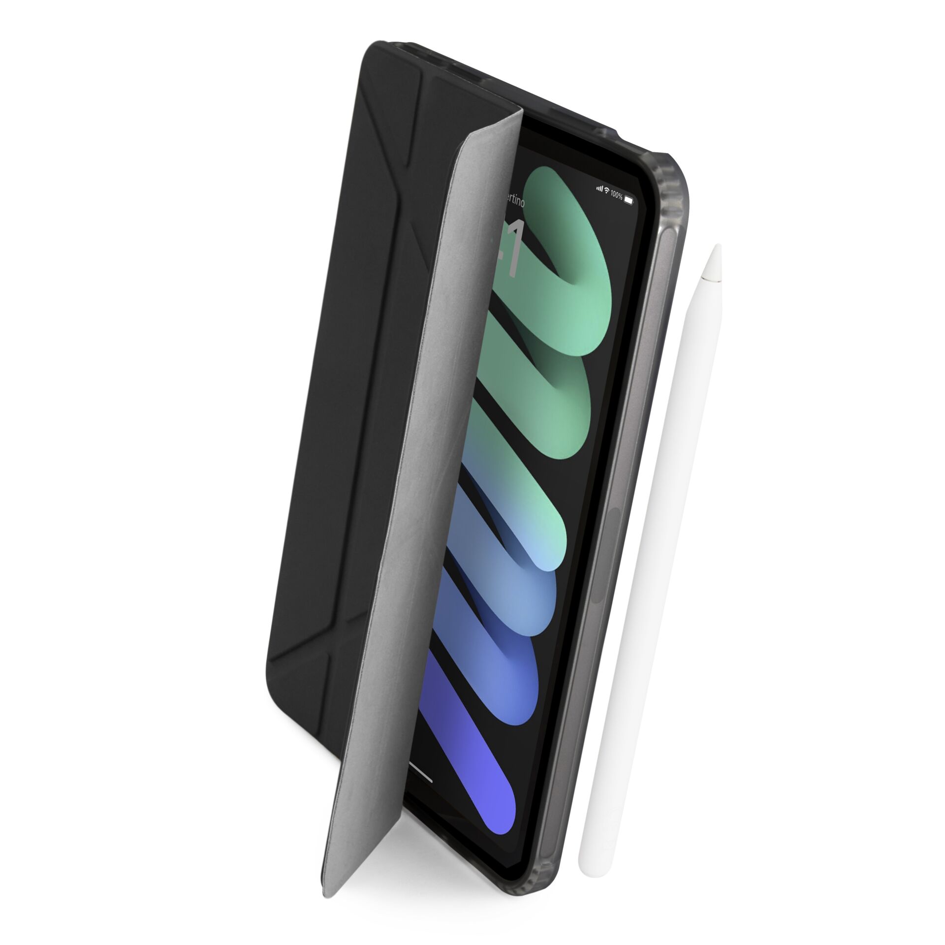 Pipetto Origami No1 Original Case für iPad mini (A17 Pro / 6. Gen), Schwarz