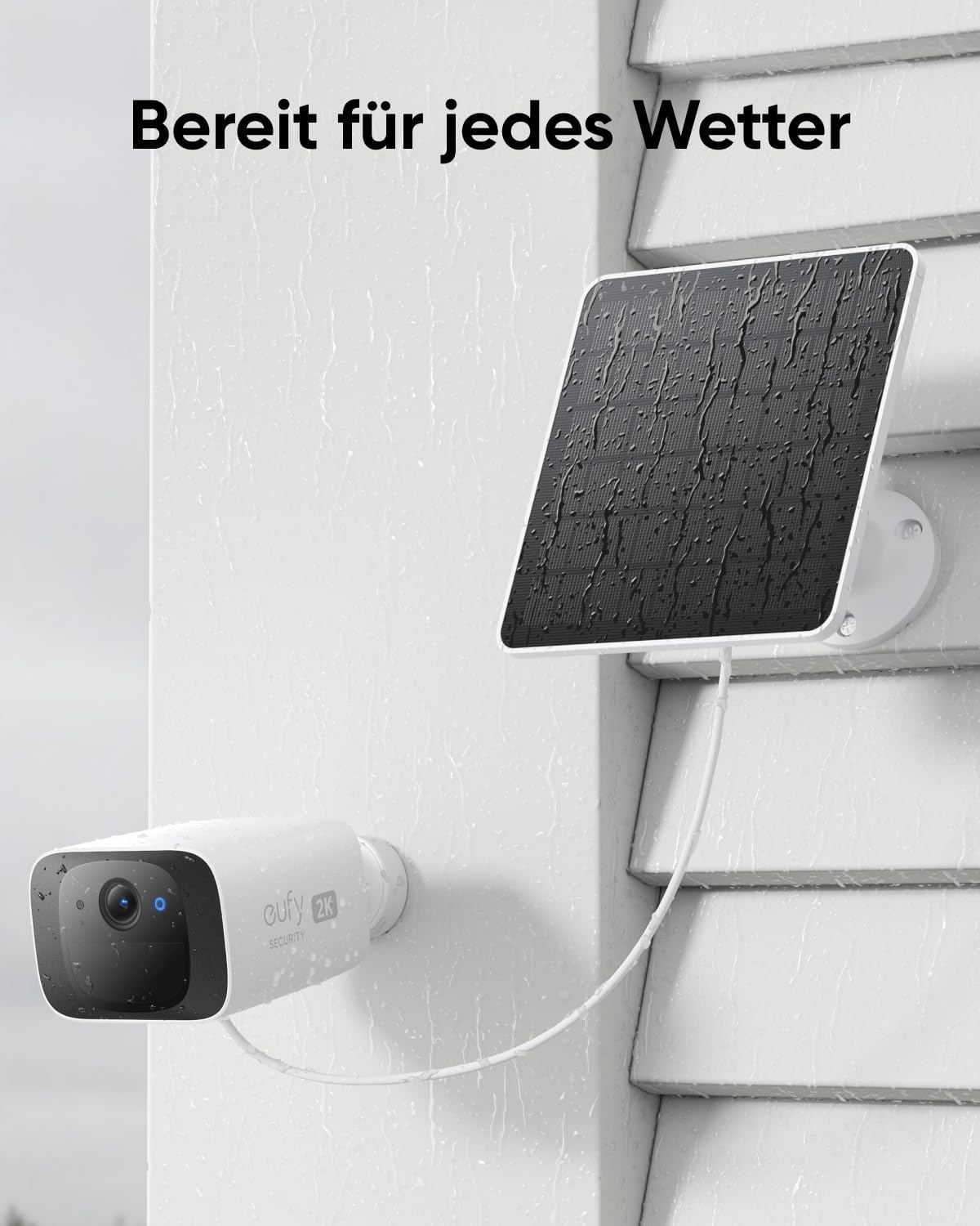 eufy Security Solarpanel 3W kompatibel mit eufyCam, Weiß