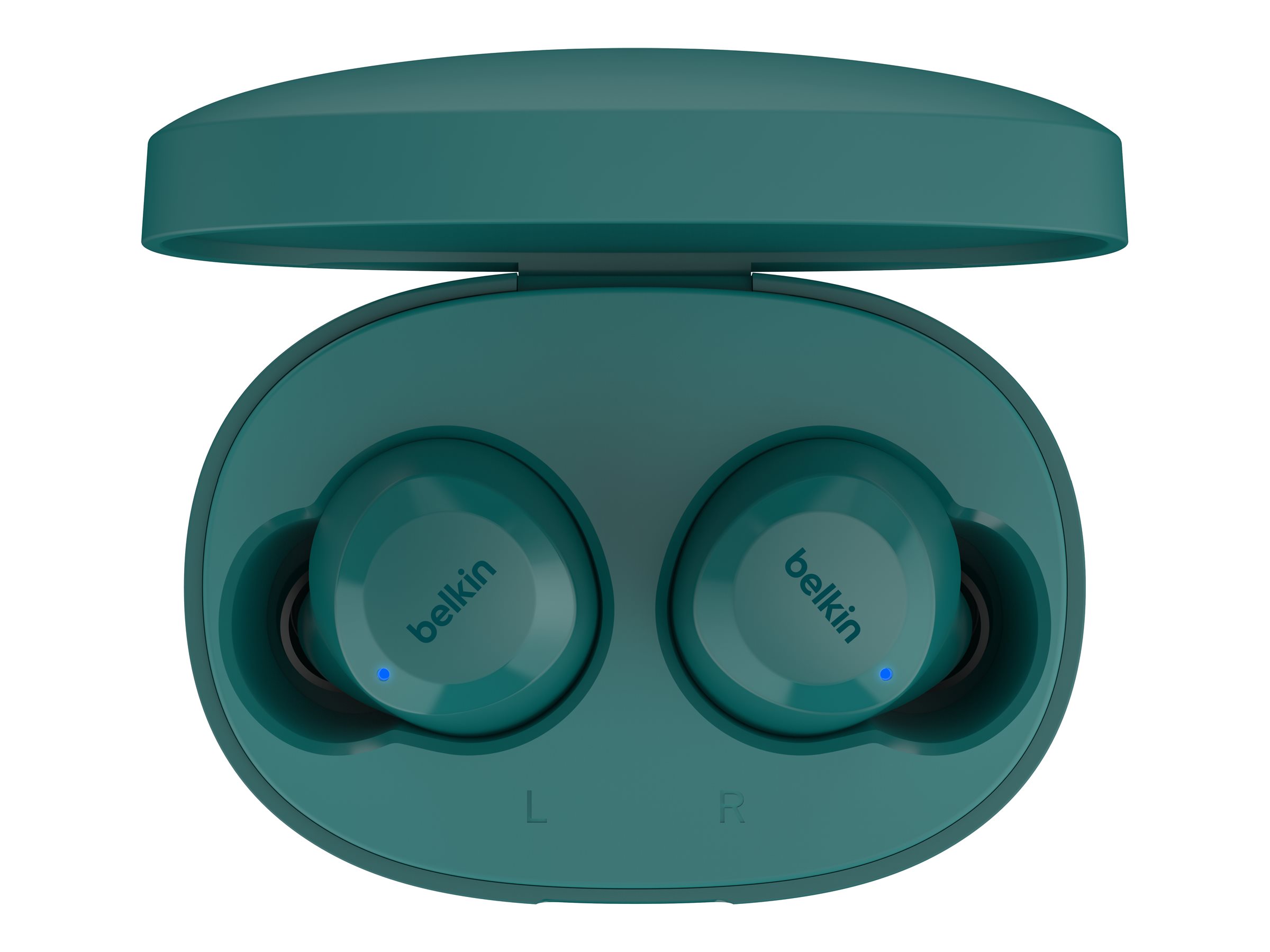 Belkin SoundForm Bolt Kopfhörer, Blau/Grün, In-Ear, Kabellos