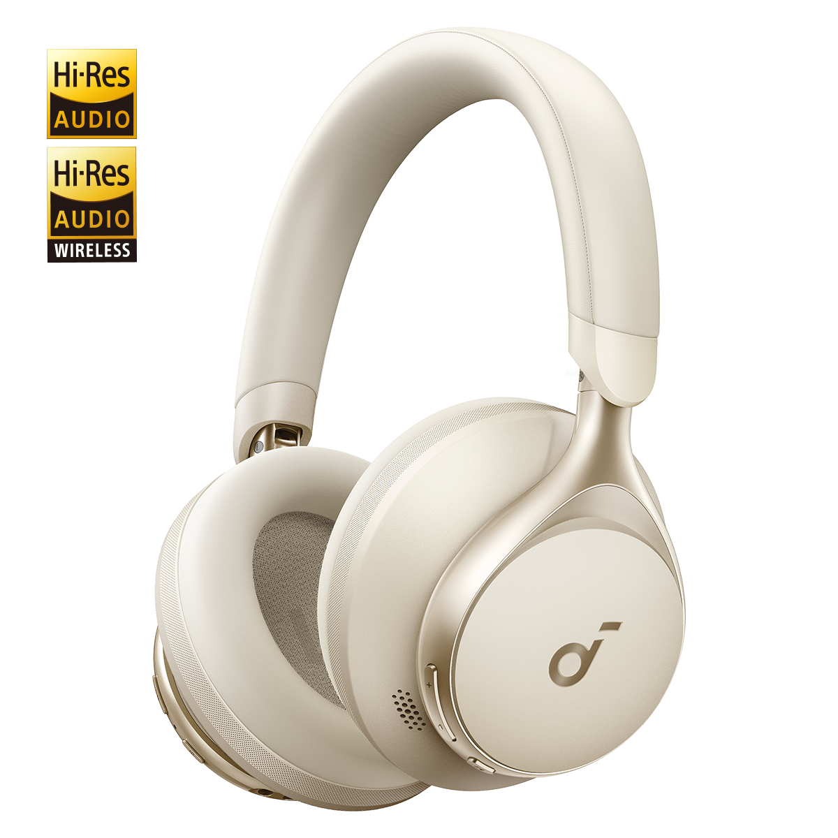 Anker Soundcore Space One, Wireless Over-Ear Kopfhörer, Creme