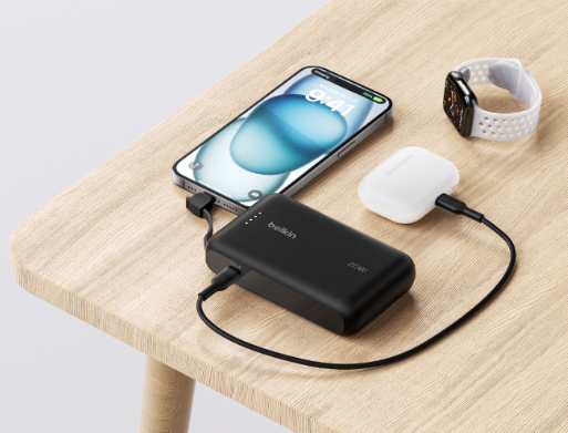 Belkin Powerbank mit integriertem USB-C Kabel
