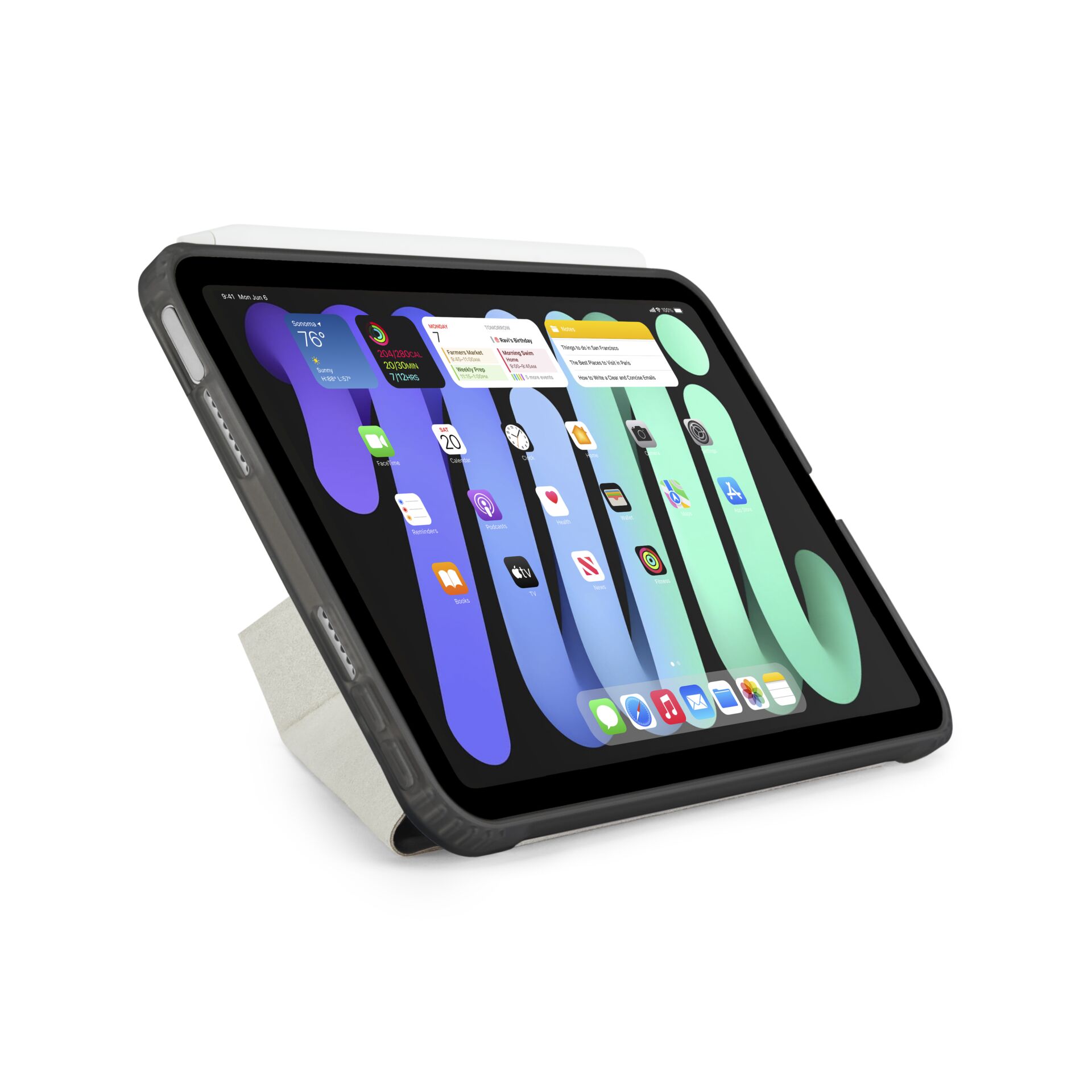 Pipetto Origami No1 Original Case für iPad mini (A17 Pro / 6. Gen), Schwarz