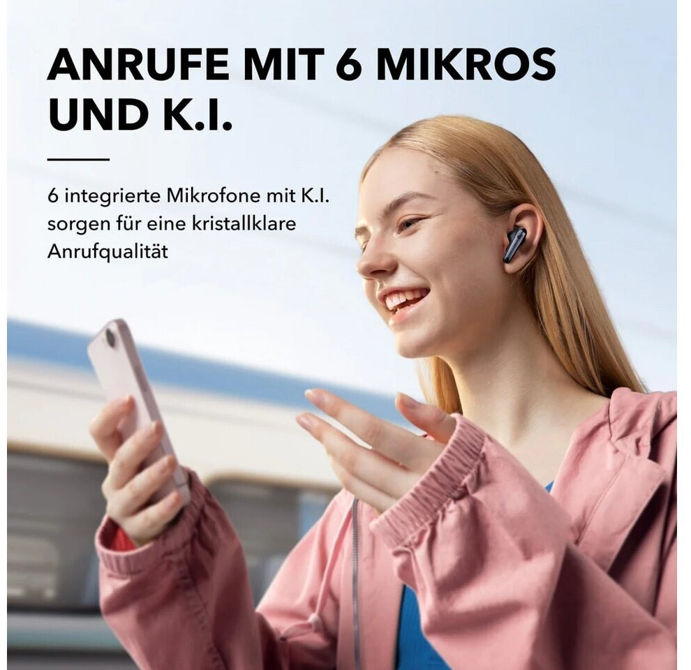 Anker Soundcore Liberty 4 Pro NC Kopfhörer, Schwarz (Glänzend), In-Ear, Kabellos